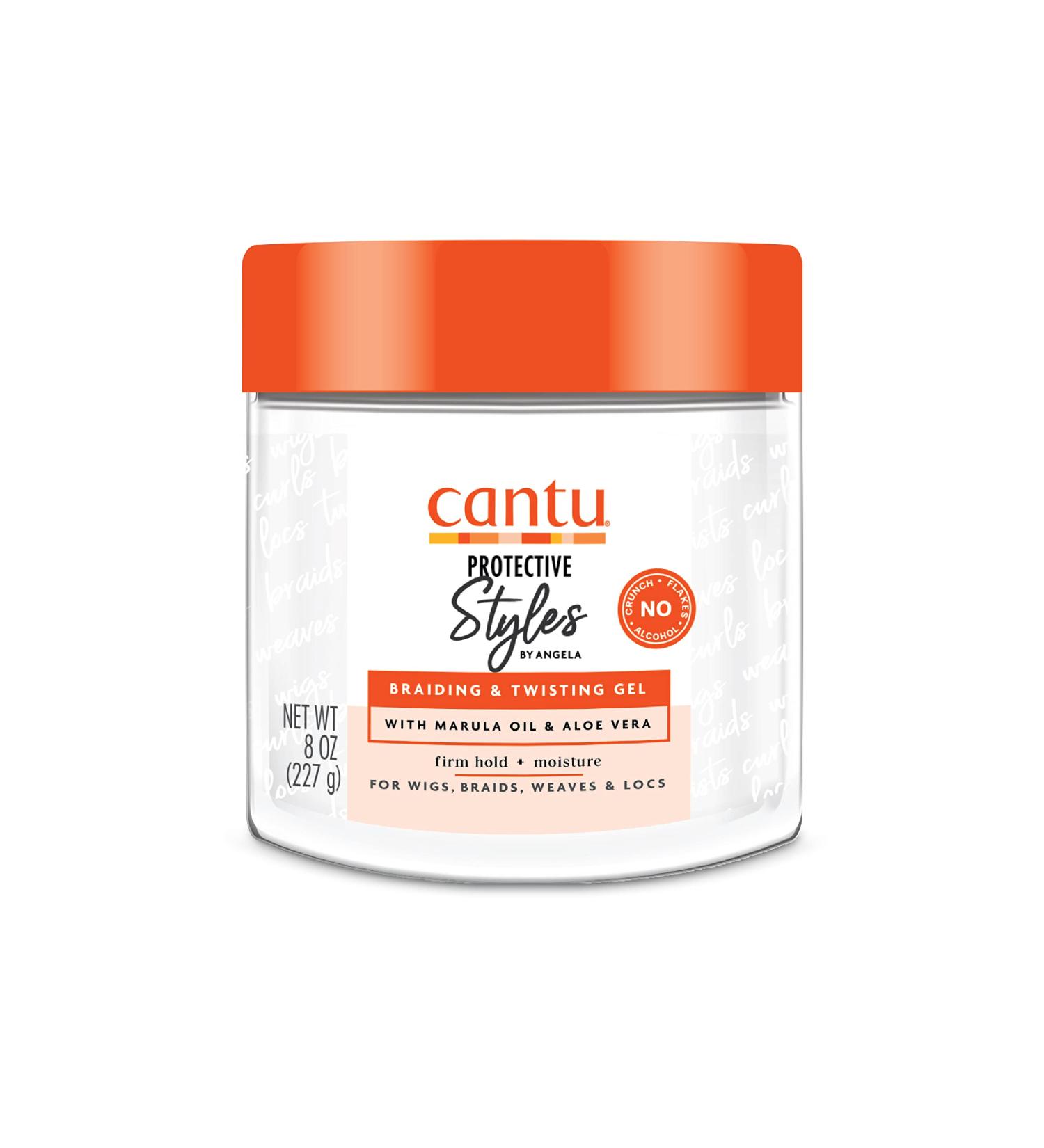 Cantu Protective Styles by Angela Braiding & Twisting Gel 8 oz - Define and Protect Your Braids - Buy Online on GoSupps.com