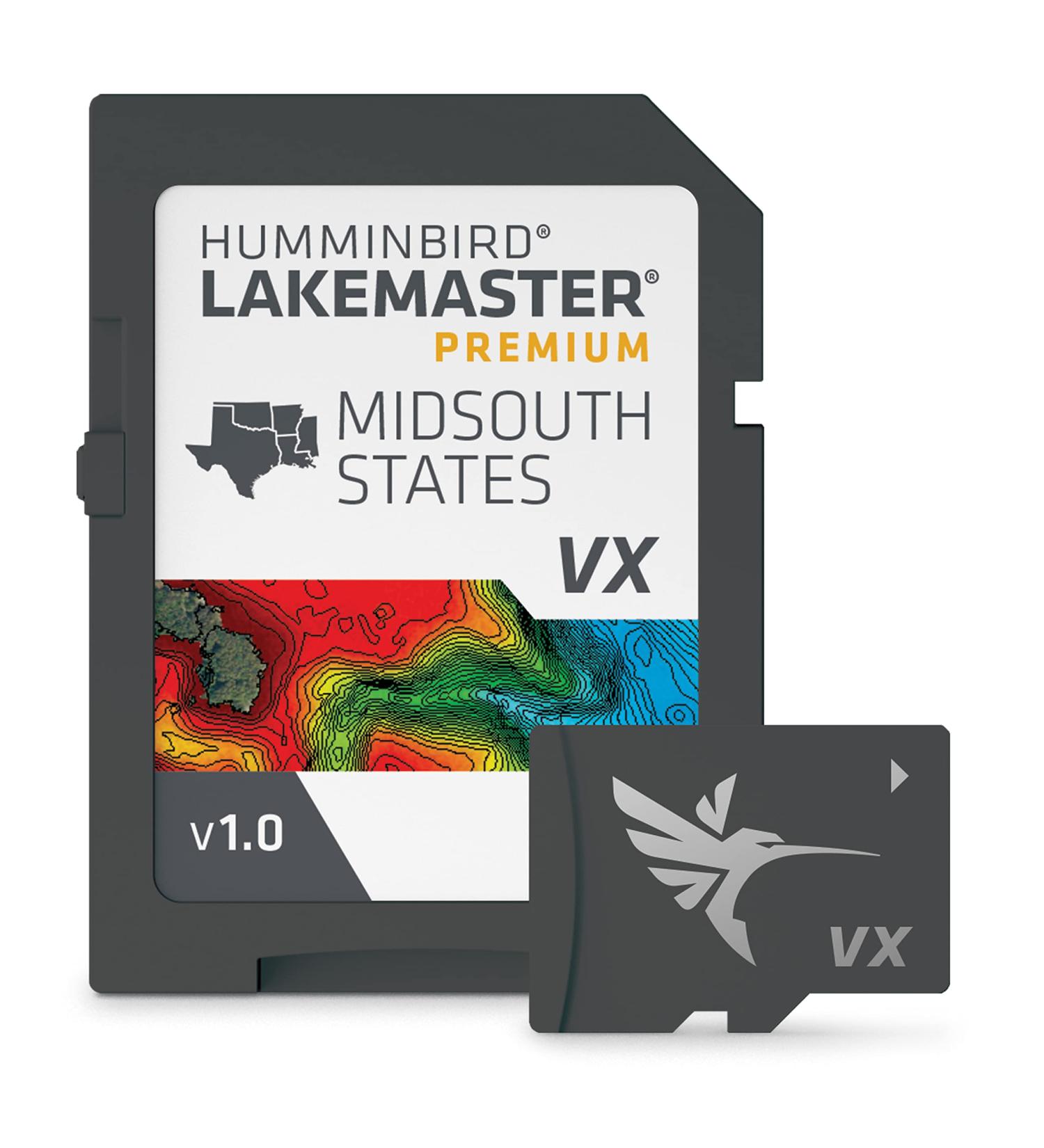 Humminbird 602005-1 LakeMaster Premium Midsouth States V1 - Best Mapping for Southern Lakes - Buy Online on GoSupps.com