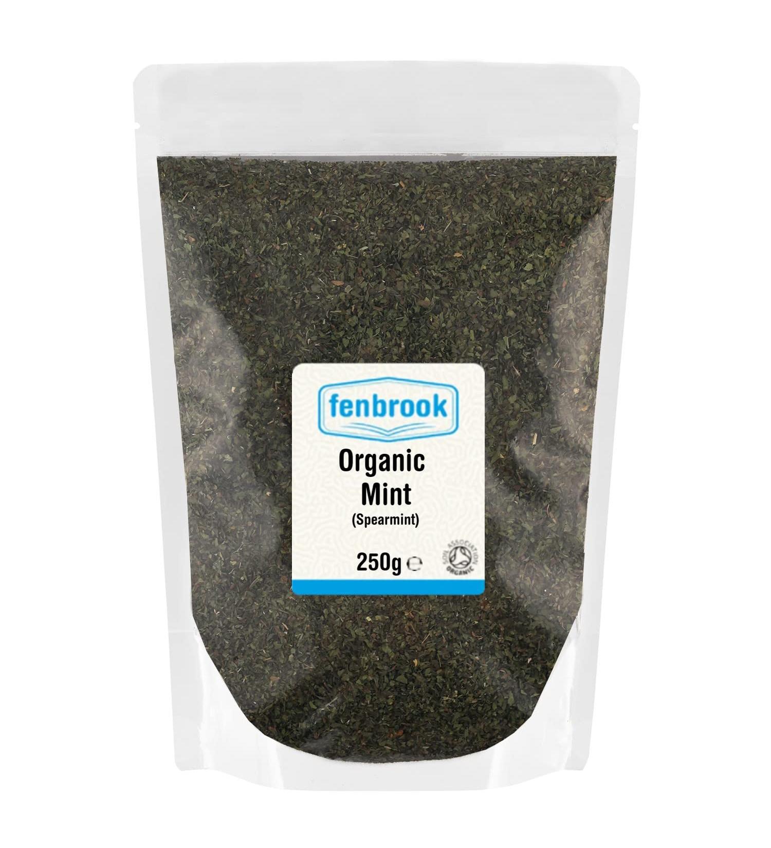 Certified Organic Spearmint (Mint) 250g by Fenbrook Organic - Pure and Fresh - Buy Online on GoSupps.com