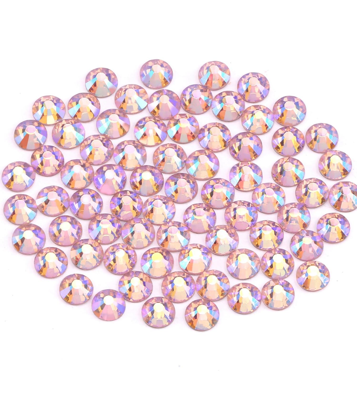 Yhmq 2880pcs Rhinestones & Nail Crystals - Crystal Lt. Roseab SS16 (3.8mm & 4.0mm) for Stunning Nail Art - Buy Online on GoSupps.com