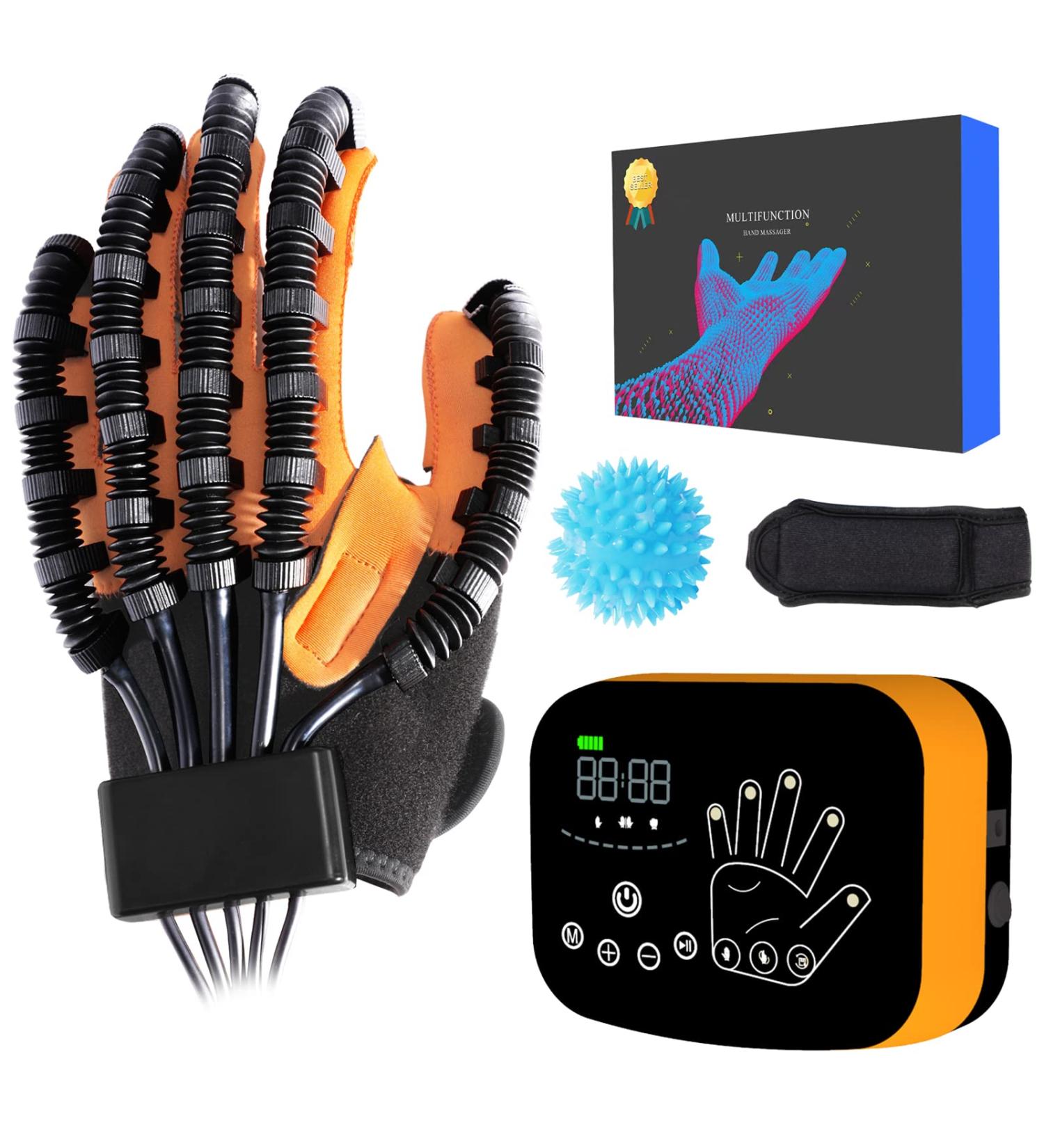 MZU Rehabilitation Robotic Gloves for Hemiplegia Stroke Paralysis Arthriti Patients Physical Rehabilitech Therapy Flexion Stretch Recovery for Hand Dysfunction Portable Upgrade (Left Hand-XL) Left Hand -XL - Buy Online on GoSupps.com