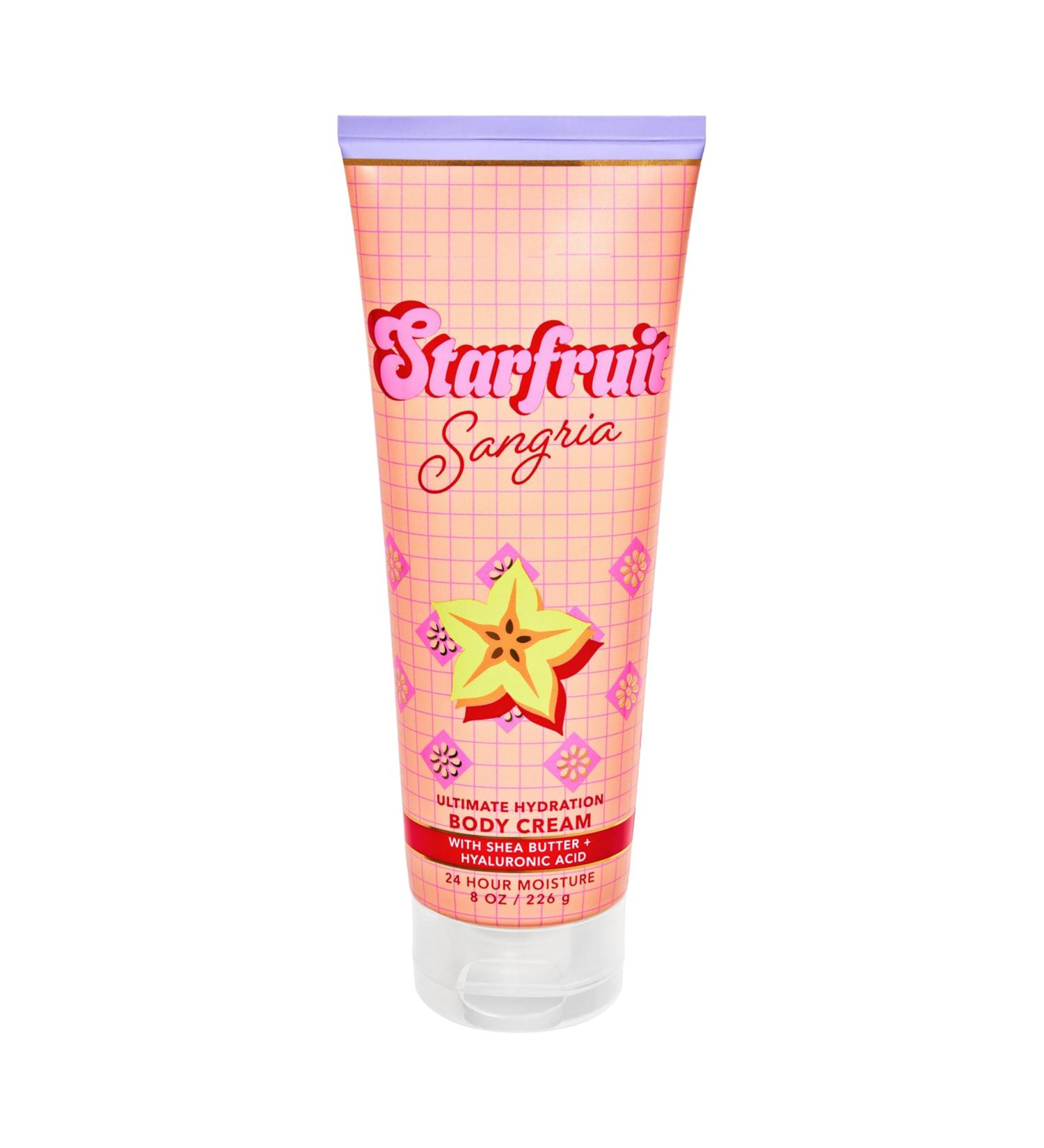 Bath and Body Starfruit Sangria Ultimate Hydration Body Cream | 8 Oz