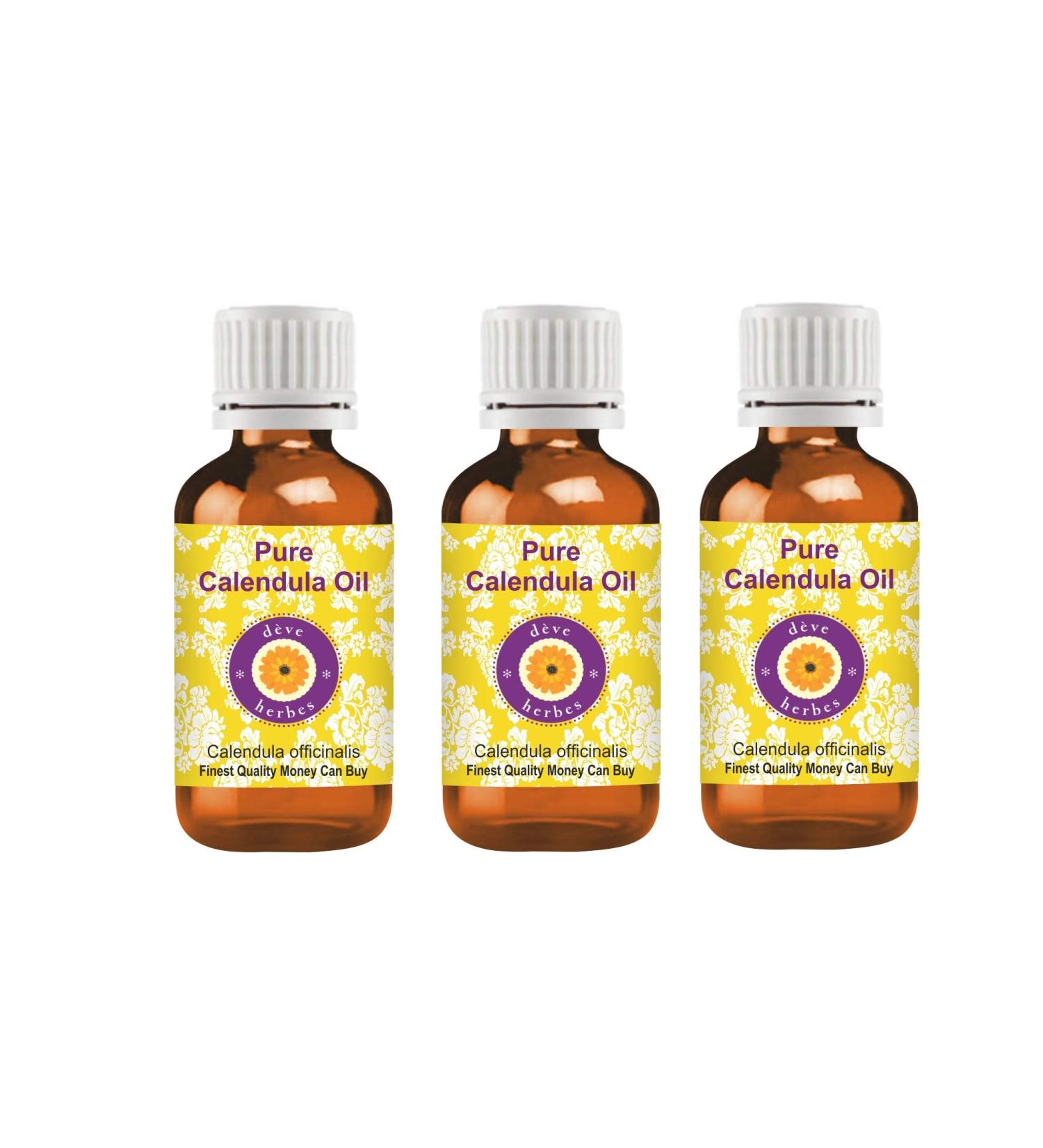 d ve herbes Pure Calendula Oil (Calendula officinalis) (Pack of Three) 100ml X 3 (10 oz) - Buy Online on GoSupps.com