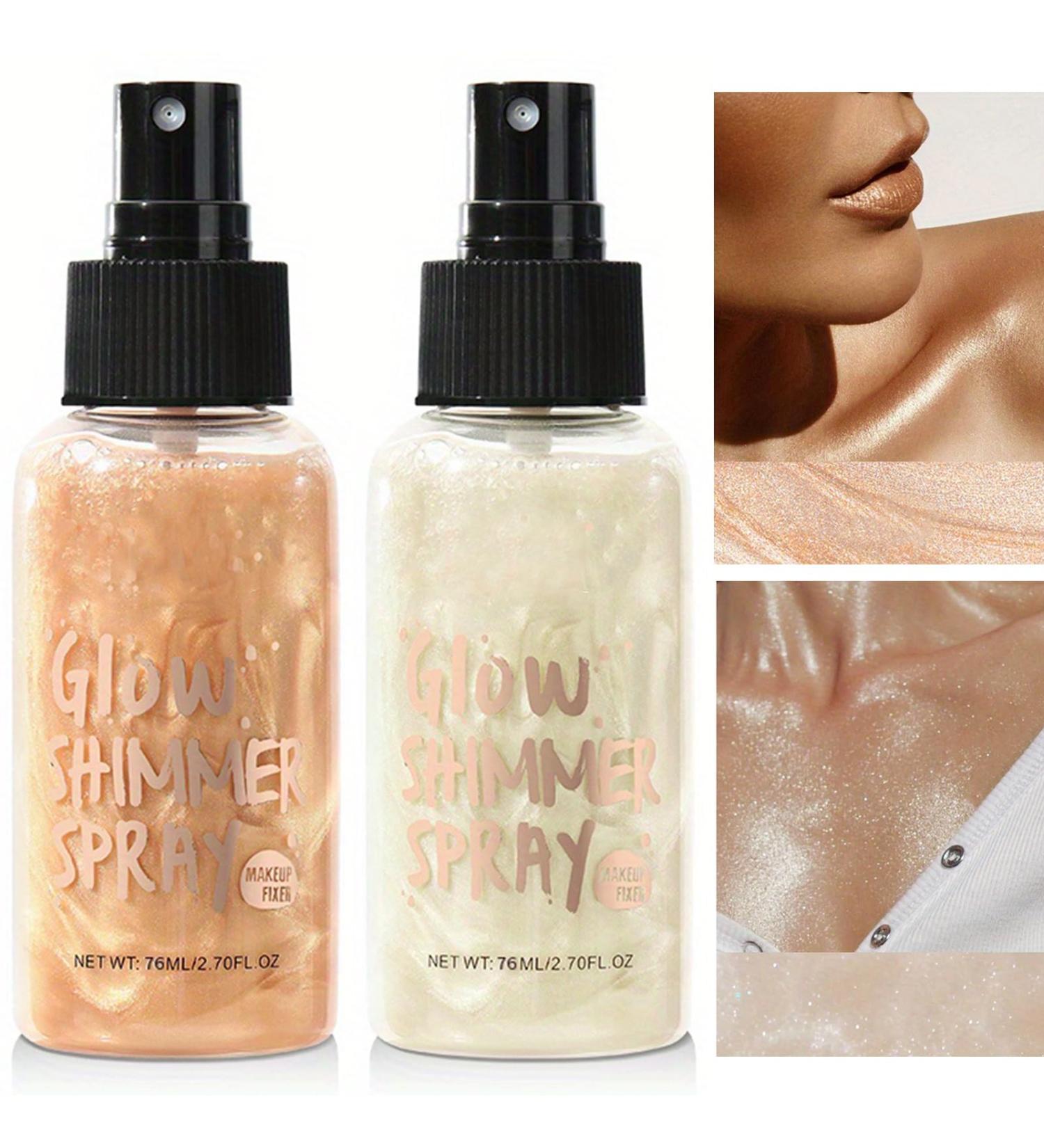 Body Glitter Spray - Quick-Drying & Long-Lasting Glitter Hairspray for Hair Body & Clothes | 76 ML (2 Pack) - Perfect for Stage Makeup & Festival Rave (Purple - Buy Online on GoSupps.com