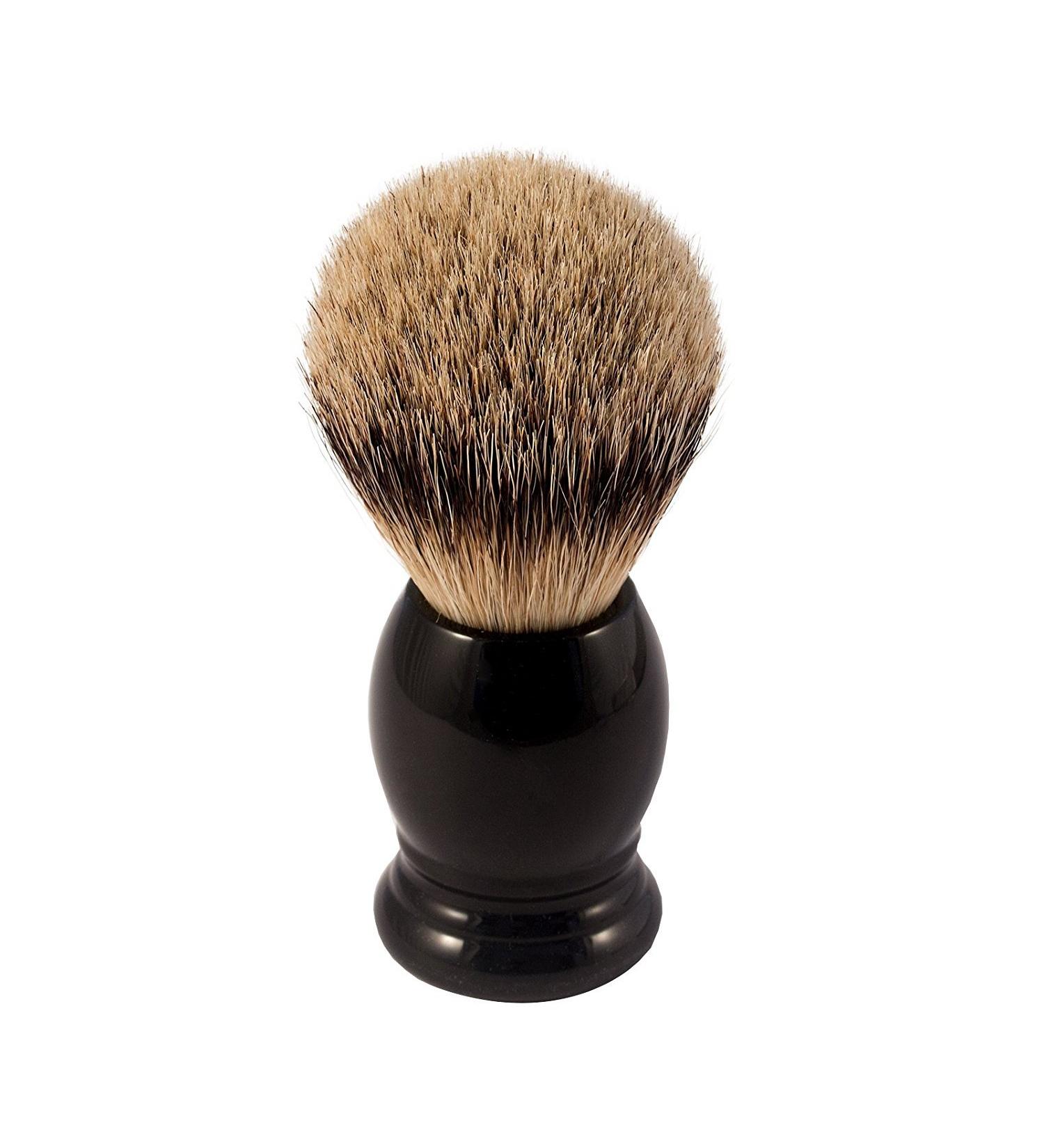 ERBE shaving brush silvertip size M black 1 pc.