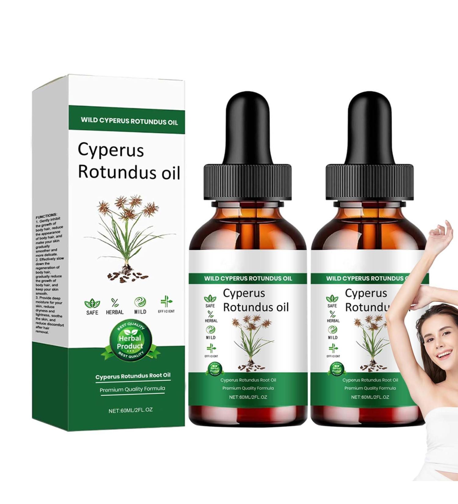 EONFAVE Cyperus Rotundus Oil 120 ml pure Cyperus Oil Silky hair remover natural essential oils for hair removal pure mature Cyperus rotundus oil to reduce body hair growth 2 pieces - Buy Online on GoSupps.com