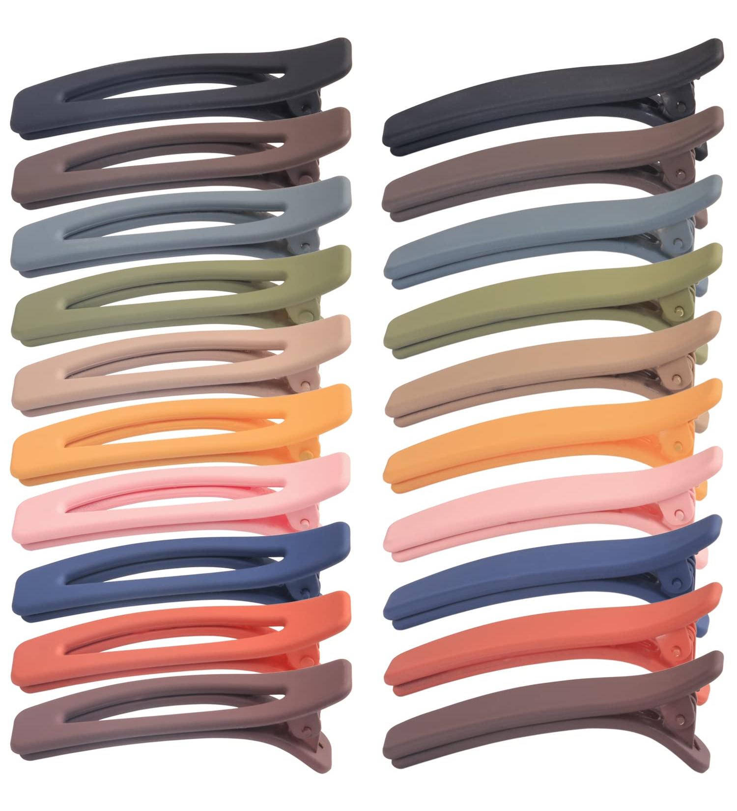 20PCS Nonslip Matte Hair Clips for Women and Girls - 2.5'' Plastic Duckbill Alligator Barrettes Pins - Hair Accessories for Children - Buy Online on GoSupps.com