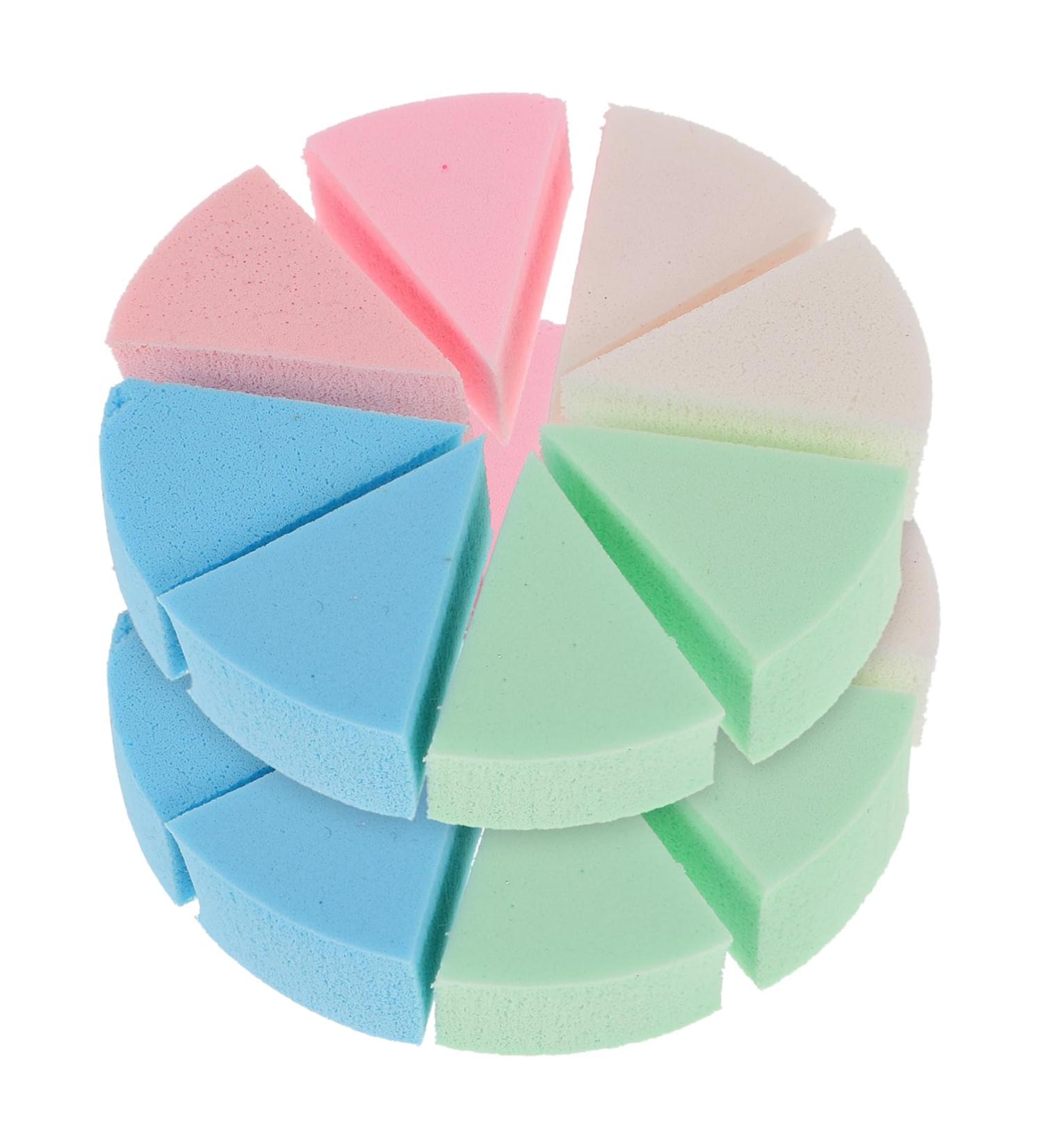 SOESFOUFU 2 Sets Triangular Sponge Puff Make up Applicators for Face Facial Pads Loose Puff Makeup Pads Face Puff Makeup Triangle Puff Powder Puff Latex Makeup Sponge Emulsion Makeup Puff 8.00X8.00X2.00CM Assorted Color - Buy Online on GoSupps.com
