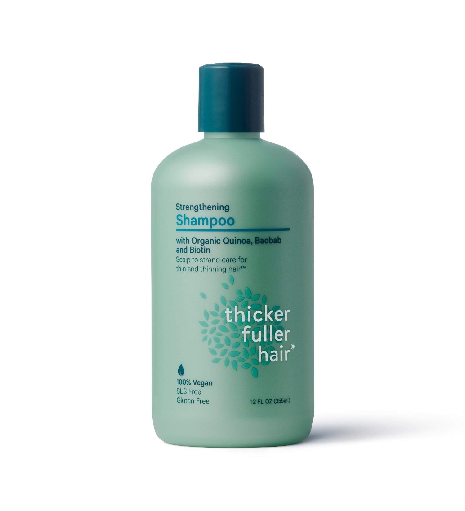 Thicker Fuller Hair Strengthening Shampoo - Green 12 Fl Oz - Buy Online on GoSupps.com
