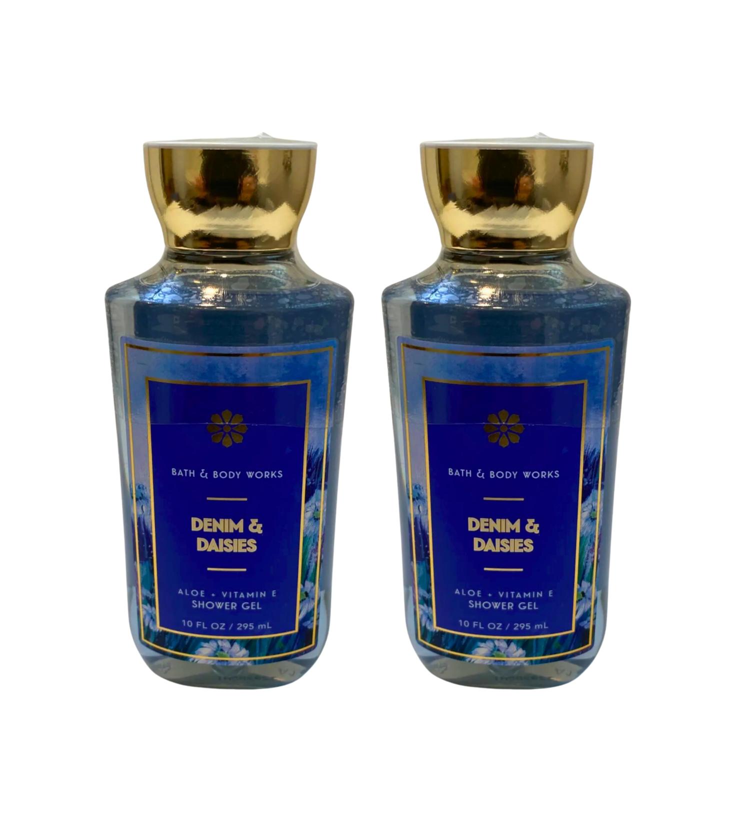 Bath & Body Works Shower Gel Set of 2 Bottles Each Bottle 10oz (Denim Daisies)