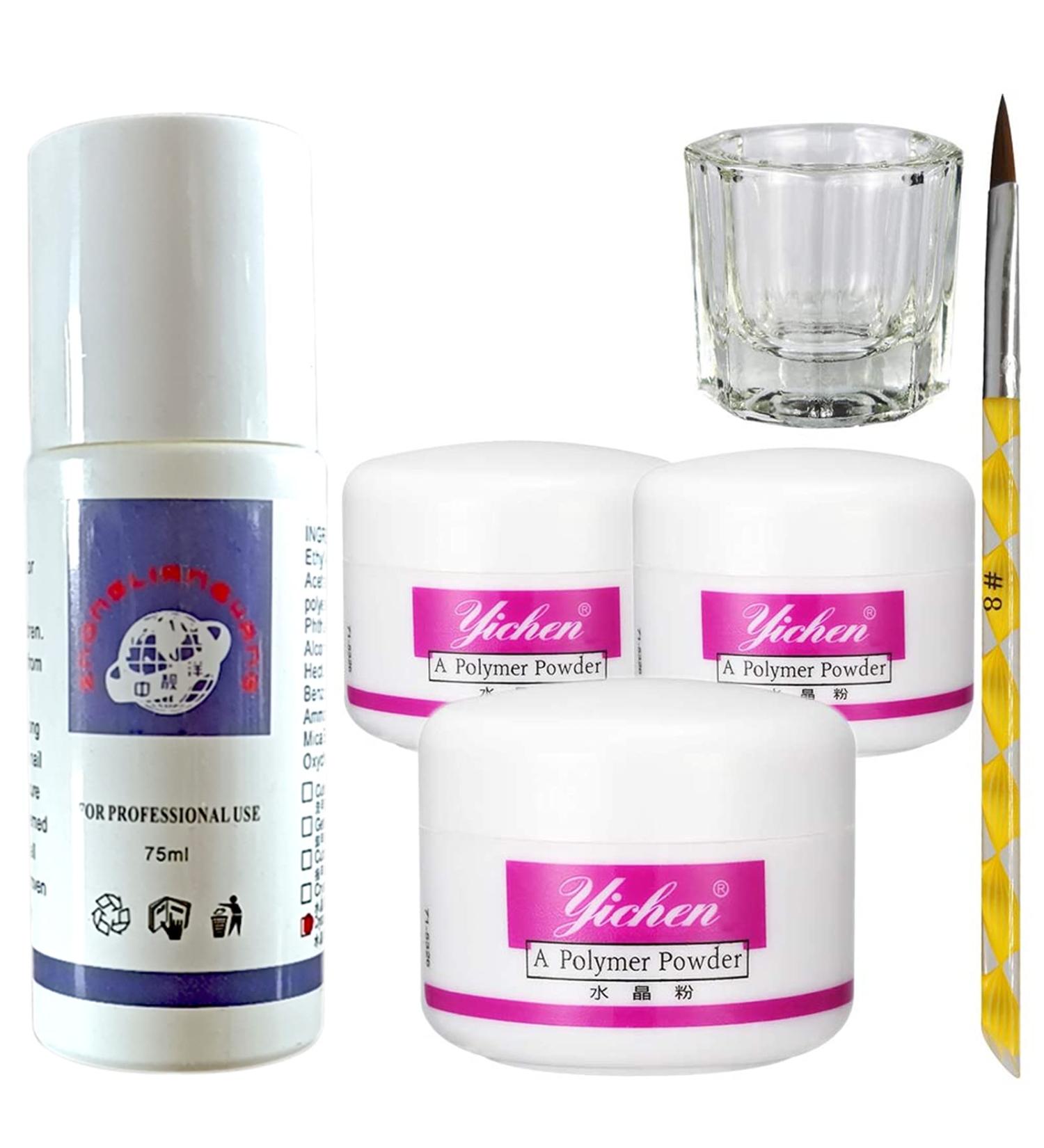 Warm Girl Acrylic Nail Kit Acrylic Powder and Liquid Set with Acrylic Nail Brush 3 Colors Pink White Clear Nail Powder Kit 101 - Buy Online on GoSupps.com