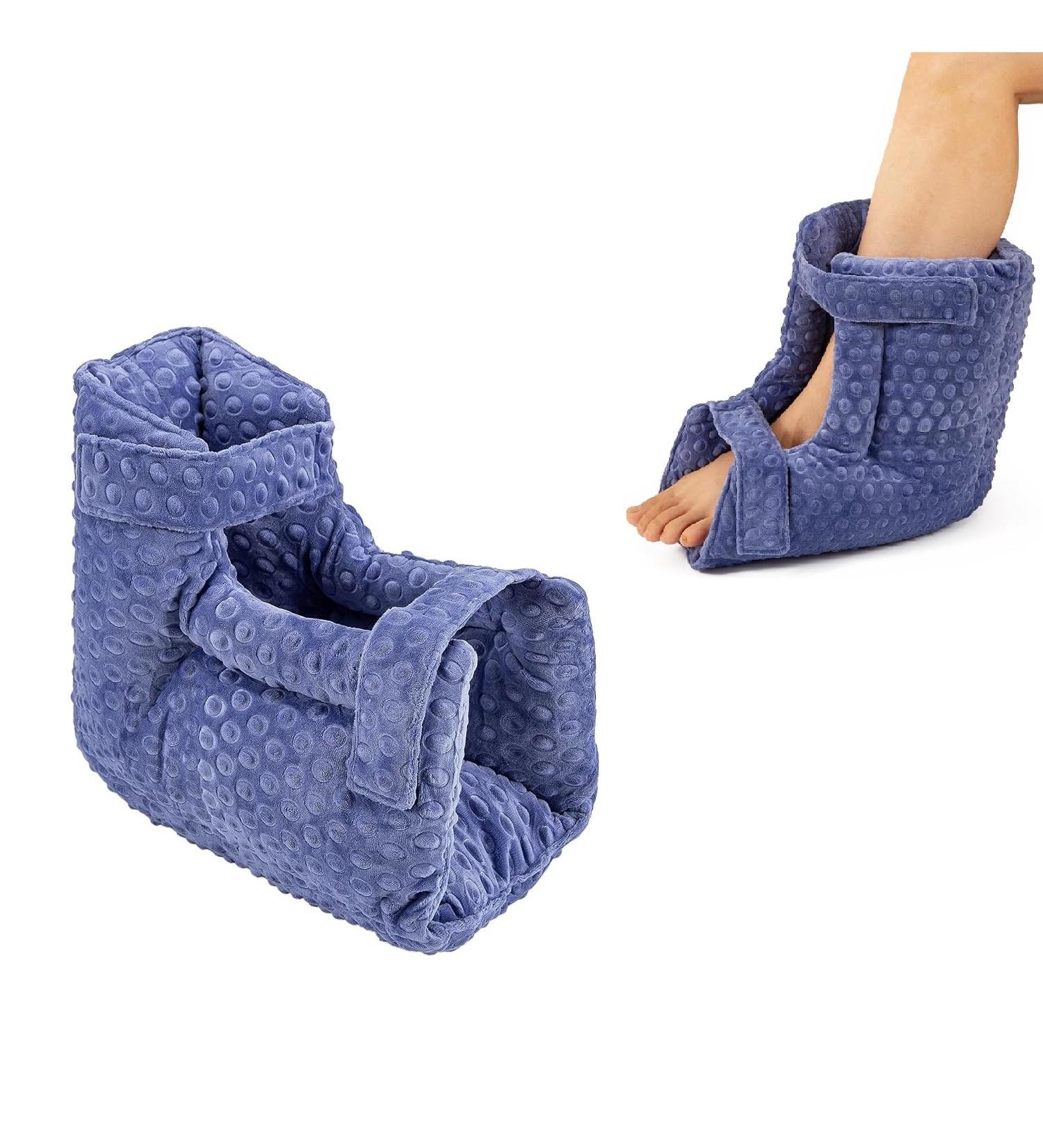 Heel Protector Cushion Foot Pillow for Pressure Sores | Ankle Pain Relief & Heel Cushions for Bedridden Patients | Adjustable Size Heel Pads (1 Pair - Buy Online on GoSupps.com