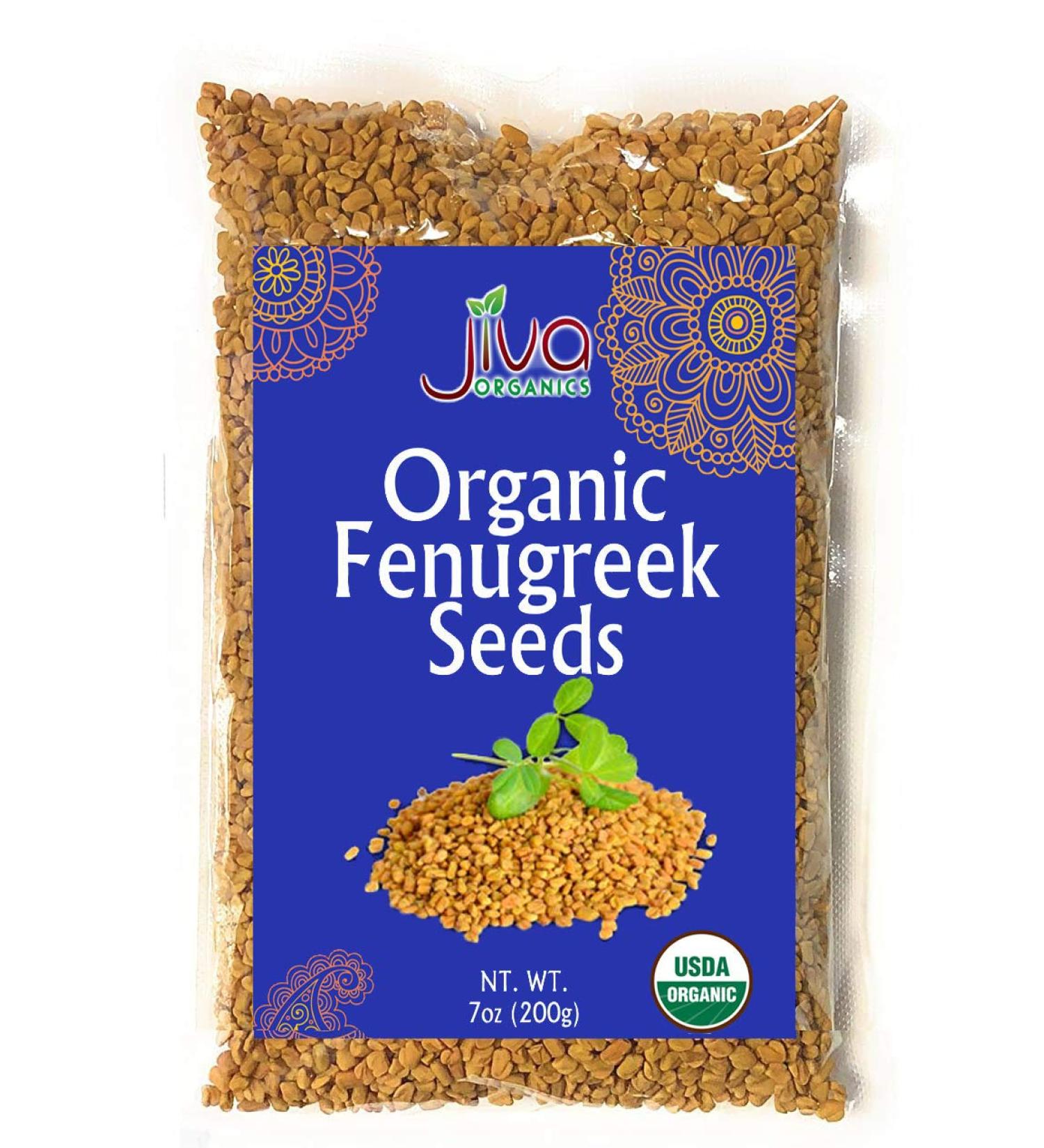 Buy Jiva Organics Organic Methi Seeds 7 oz (200 g) - Premium Quality & Natural Flavor - Buy Online on GoSupps.com