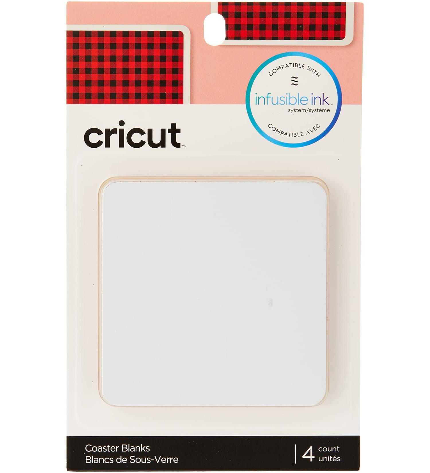 Cricut Square Coaster Blank with Cork Backing - White Infusible Ink - Buy Online on GoSupps.com