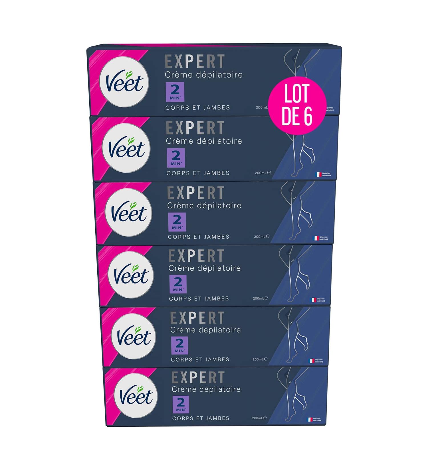Veet Expert - Lot de 6 Cr mes D pilatoires 200 ml - Buy Online on GoSupps.com