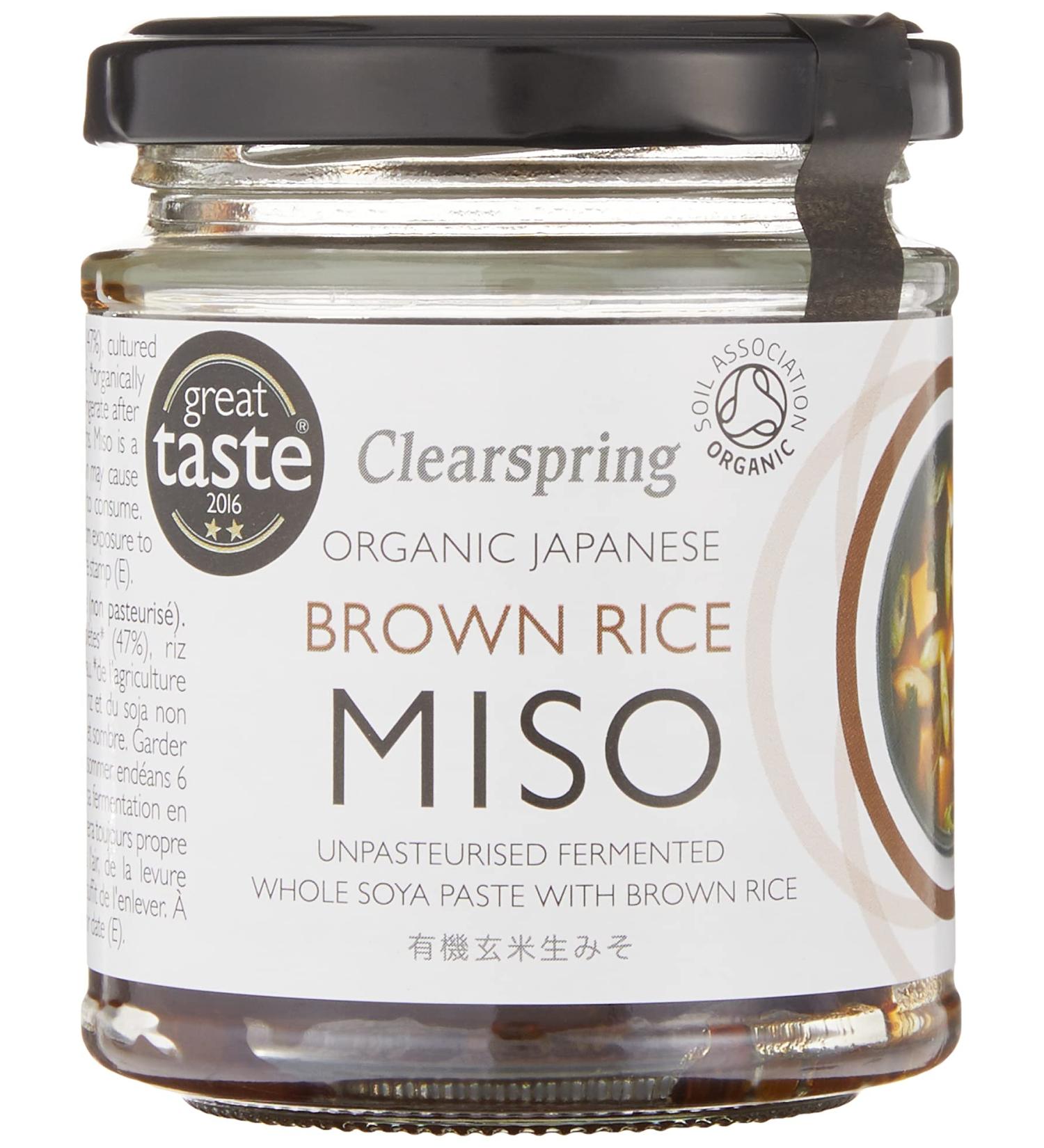 Clearspring Organic Japanese Brown Rice Miso Paste 150g - Unpasteurised & Authentic | Pack of 1 - Buy Online on GoSupps.com
