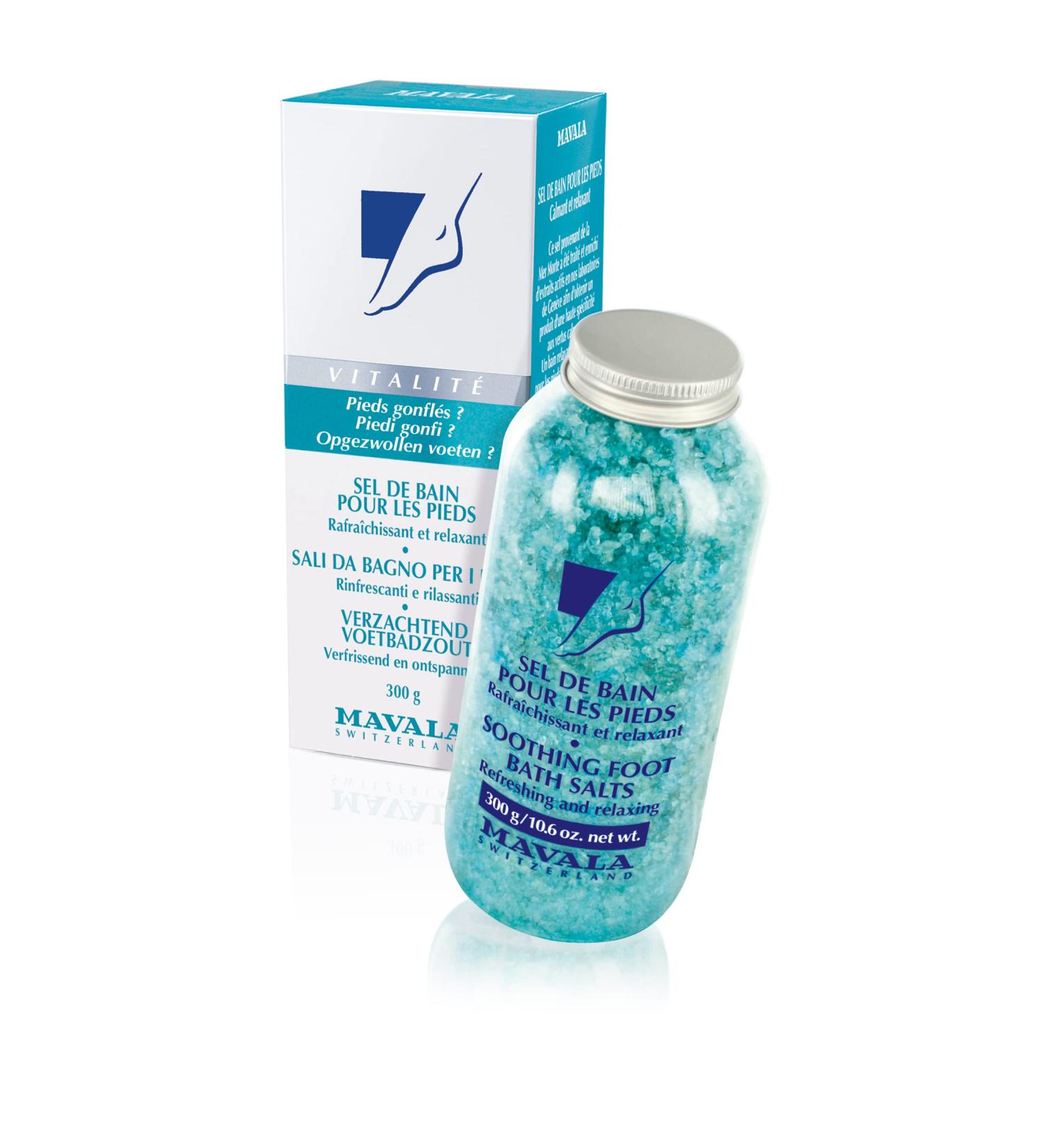 Mavala Foot Swimming Salt - Refreshing Dead Sea Salt for Soothing Pedicure Experience - Invigorating Fragrance - Buy Online on GoSupps.com