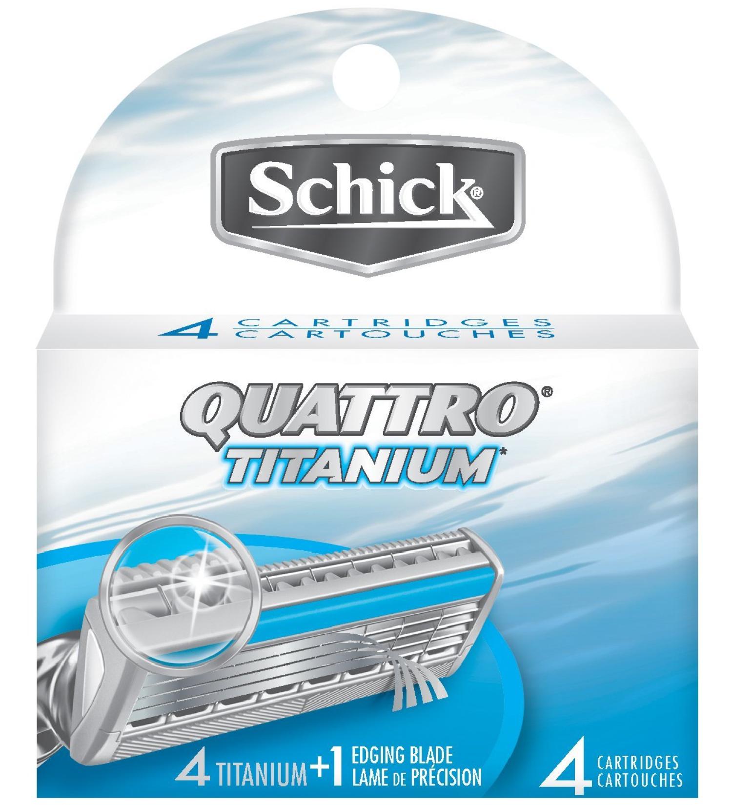 Schick Quattro Titanium R Size 4ct Schick Quattro Titanium Razor Refills