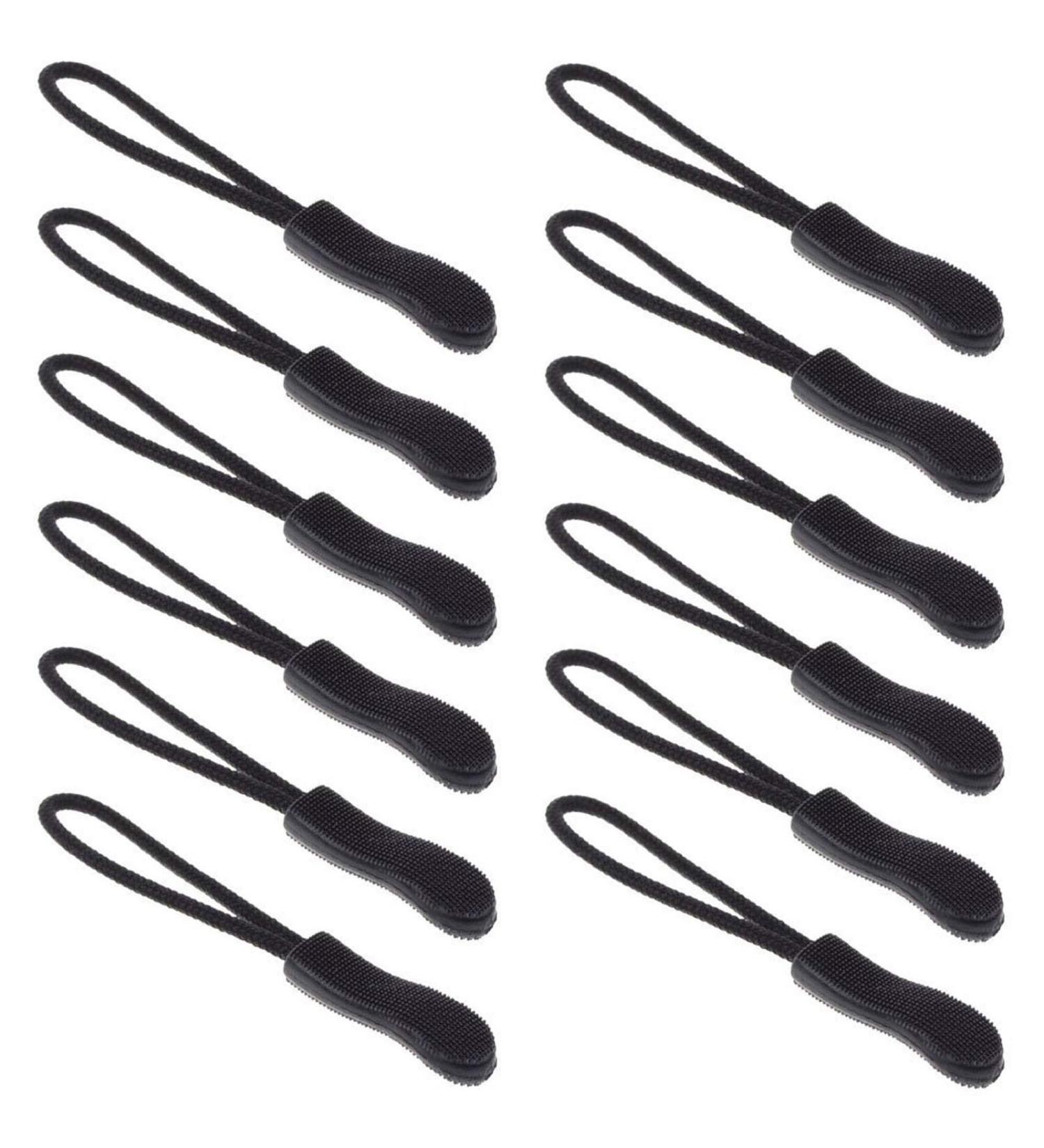 Zicome Zipper Pulls for Backpacks Luggage & Jackets Set of 12 | Black Zipper Pulls by ZICOME - International Shipping Available - Buy Online on GoSupps.com