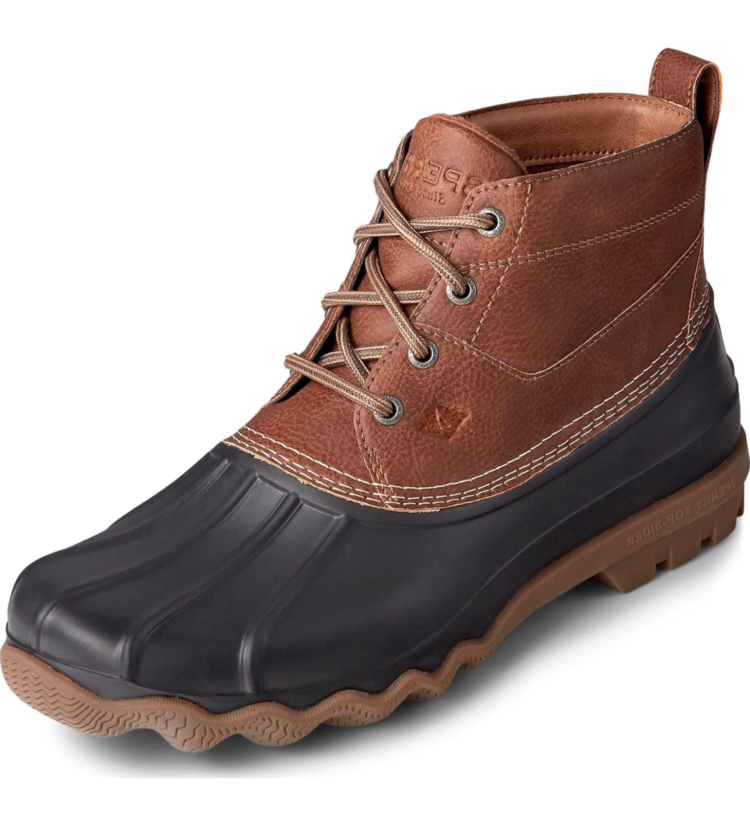 Sperry Men's Brewster Low Boot 8 - Brown Black: Stylish and durable footwear for men - Buy Online on GoSupps.com