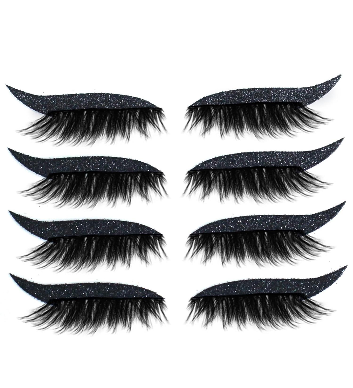 Generic 4 Pairs Eyeliner Decal Eyelash Sticker Long-Lasting Multipurpose Makeup Tool Type 4 - Buy Online on GoSupps.com