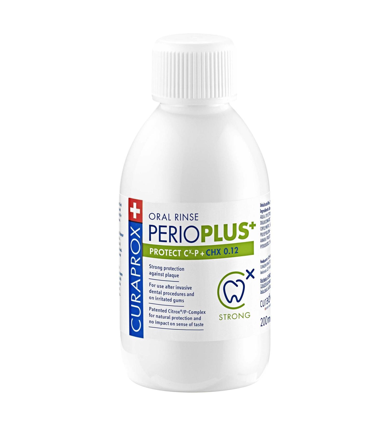 Curaprox Perio Plus Protect - Alcohol-Free Citric Mouthwash for Bad Breath & Inflammation 200ml - 0.12% Chlorhexidine - Buy Online on GoSupps.com
