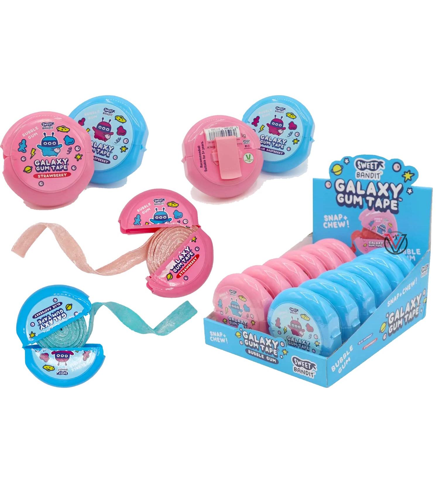 Sweet Bandit Galaxy Gum Tape 58g | The perfect pocket money treat (12 x 58g Packs) 1 count (Pack of 1) - Buy Online on GoSupps.com