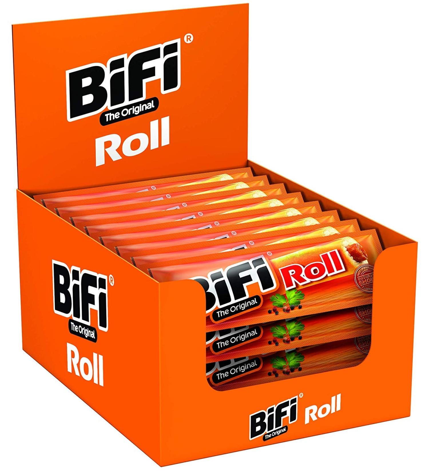 BiFi Roll 50g Board - Pack of 24 | Convenient Snack for On-the-Go | High-Quality Ingredients - Buy Online on GoSupps.com