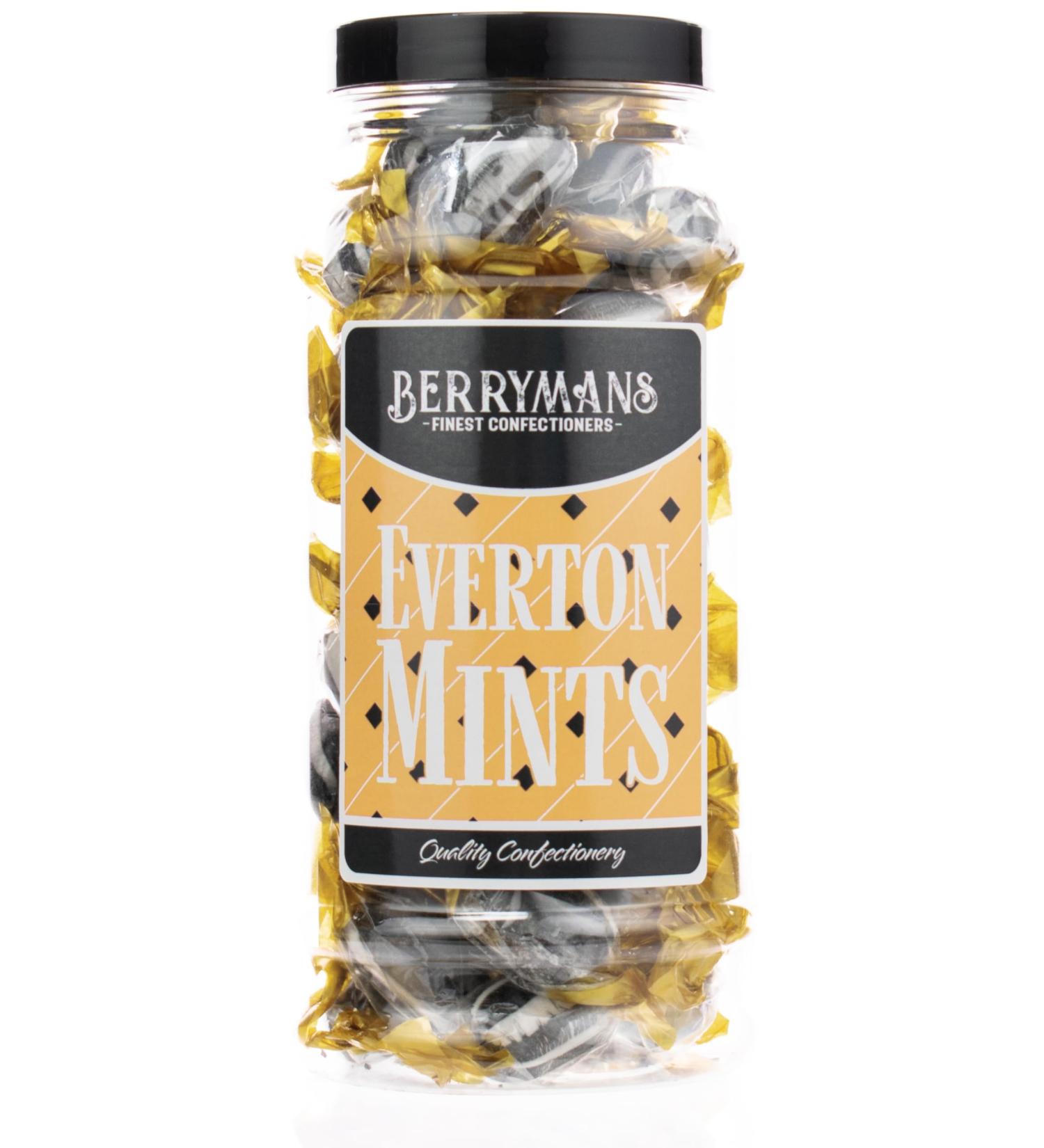 Original Everton Mints Retro Sweets Gift Jar by Berrymans Sweet Shop - Classic Sweets Traditional Taste. - Buy Online on GoSupps.com