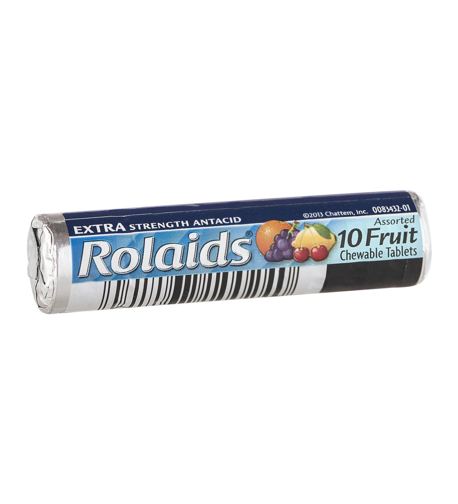 Rolaids 10 Piece Extra Strength Antacid Chewable Tablets Assorted Fruit 5 Pound