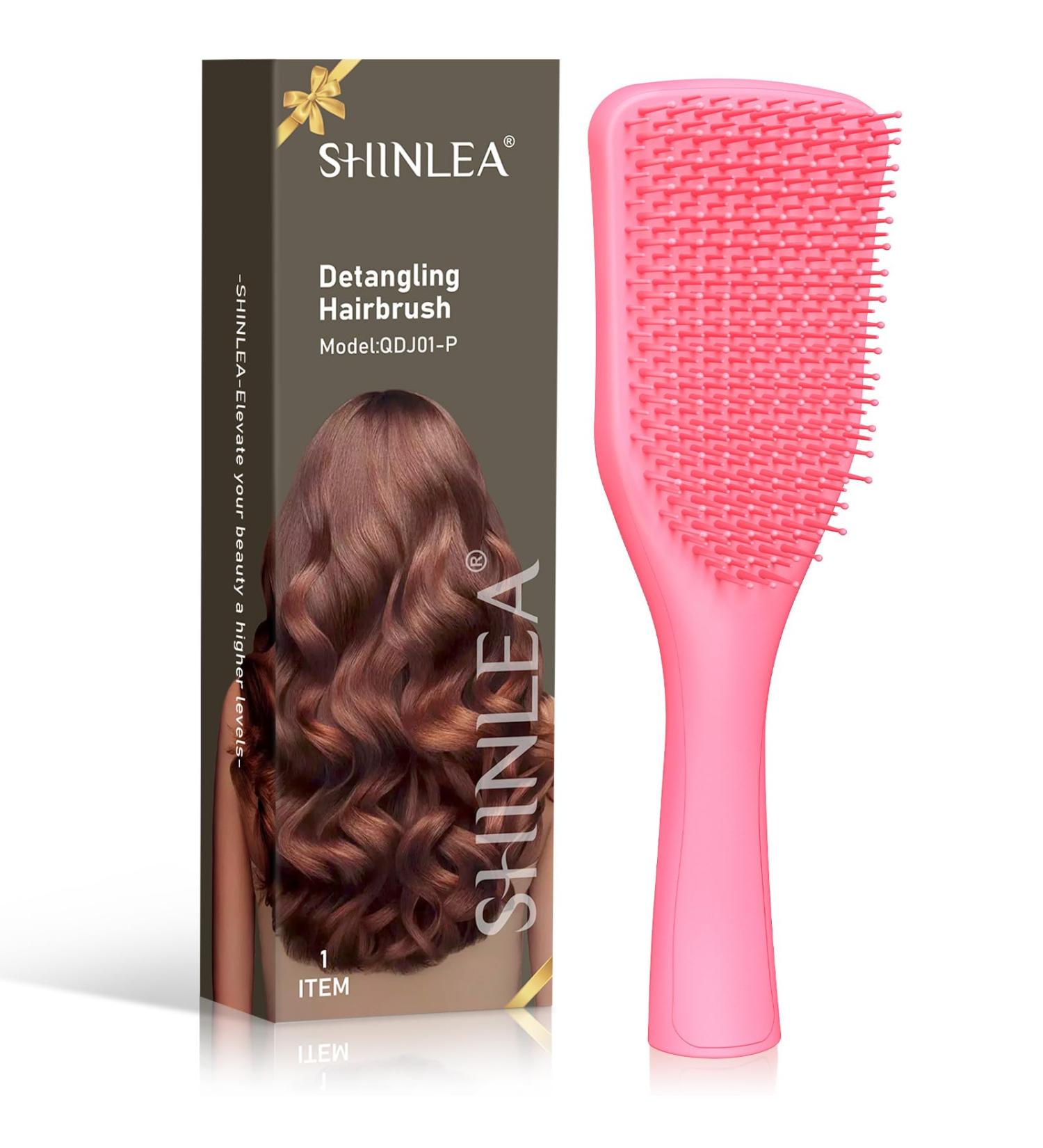 Shinlea Hairbrush - Degrade-Free Styling Brush for Wet & Dry Hair | Reduces Breakage & Eliminates Knots | Perfect for All Hair Types | Pink - Buy Online on GoSupps.com