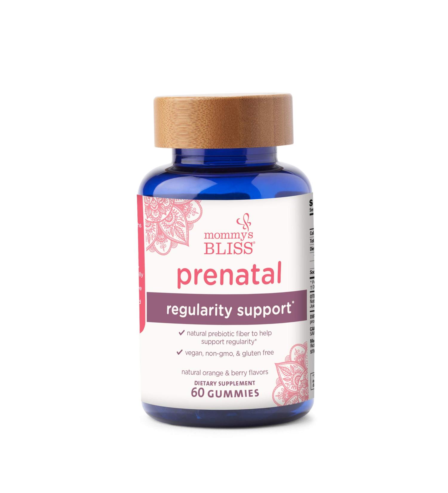 Mommy's Bliss Prenatal Regularity Support - Natural Orange & Berry Gummies (60 Count) - Buy Online on GoSupps.com