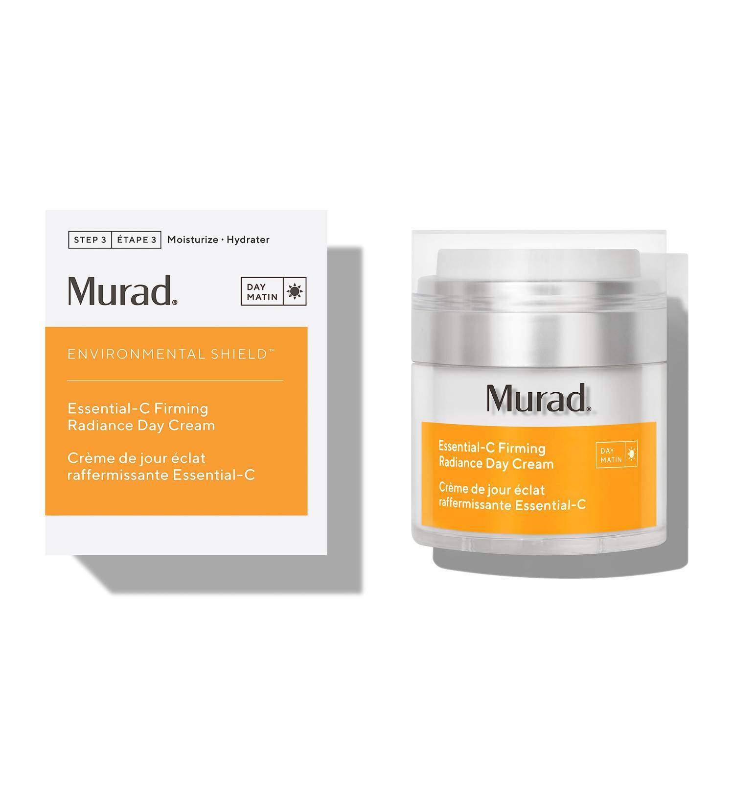 Murad Essential-C Firming Radiance Day Cream Vitamin C Ceramides and Bacillus Ferment Medium-Weight Nourishing Face Lotion for Youthful Brightening Firming and Hydration 1.7 Fl Oz - Buy Online on GoSupps.com