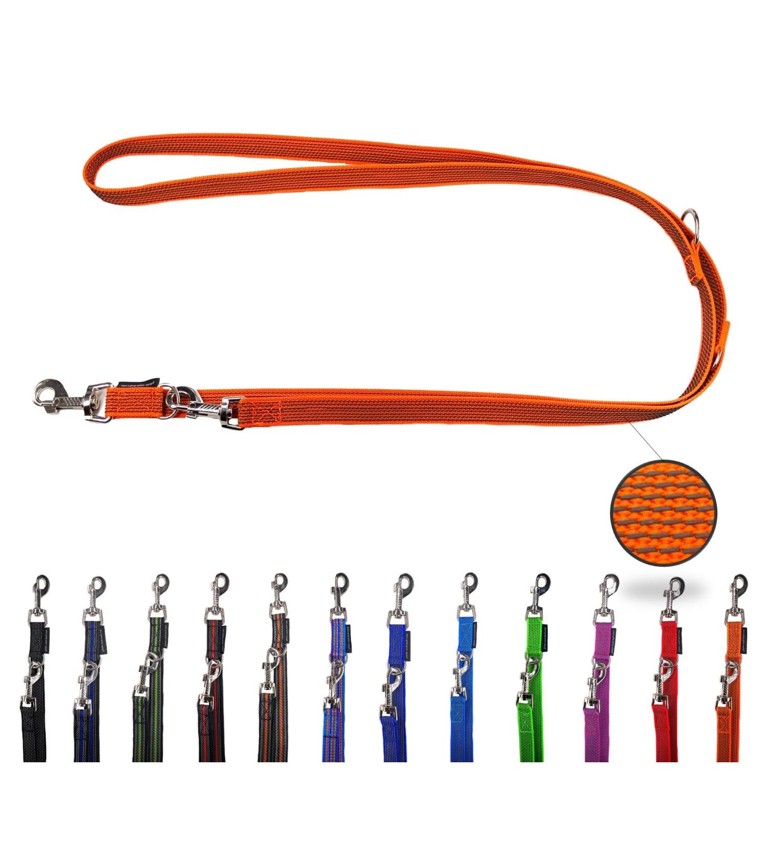Adjustable Dog Linen Leash - 3.50m for Medium & Large Dogs | Durable & Stylish in Orange - Buy Online on GoSupps.com