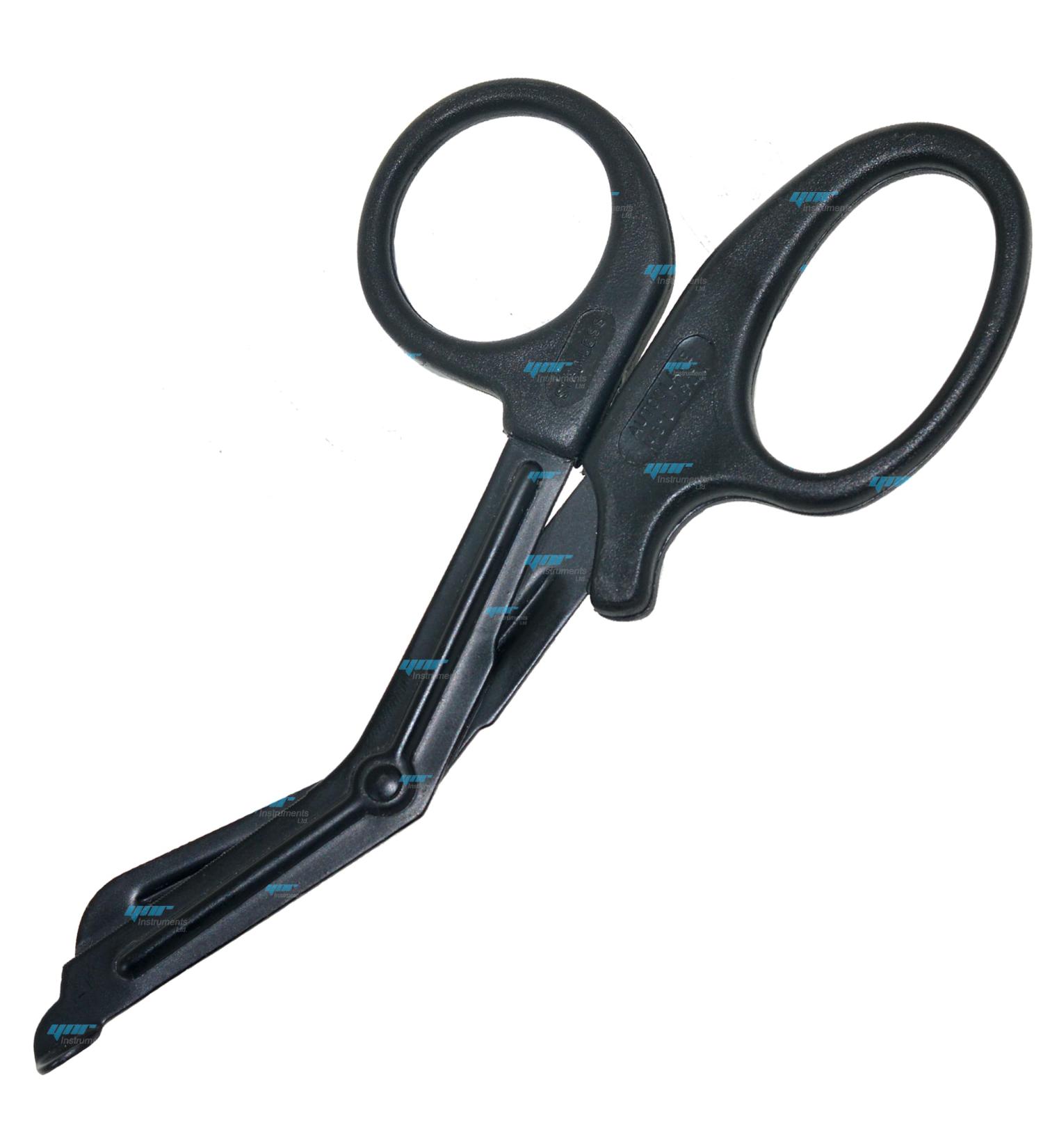 YNR 5.5 Black Trauma Scissors for EMT & Nurse Use | Medical Bandage & First Aid Scissors - CE Certified - Buy Online on GoSupps.com