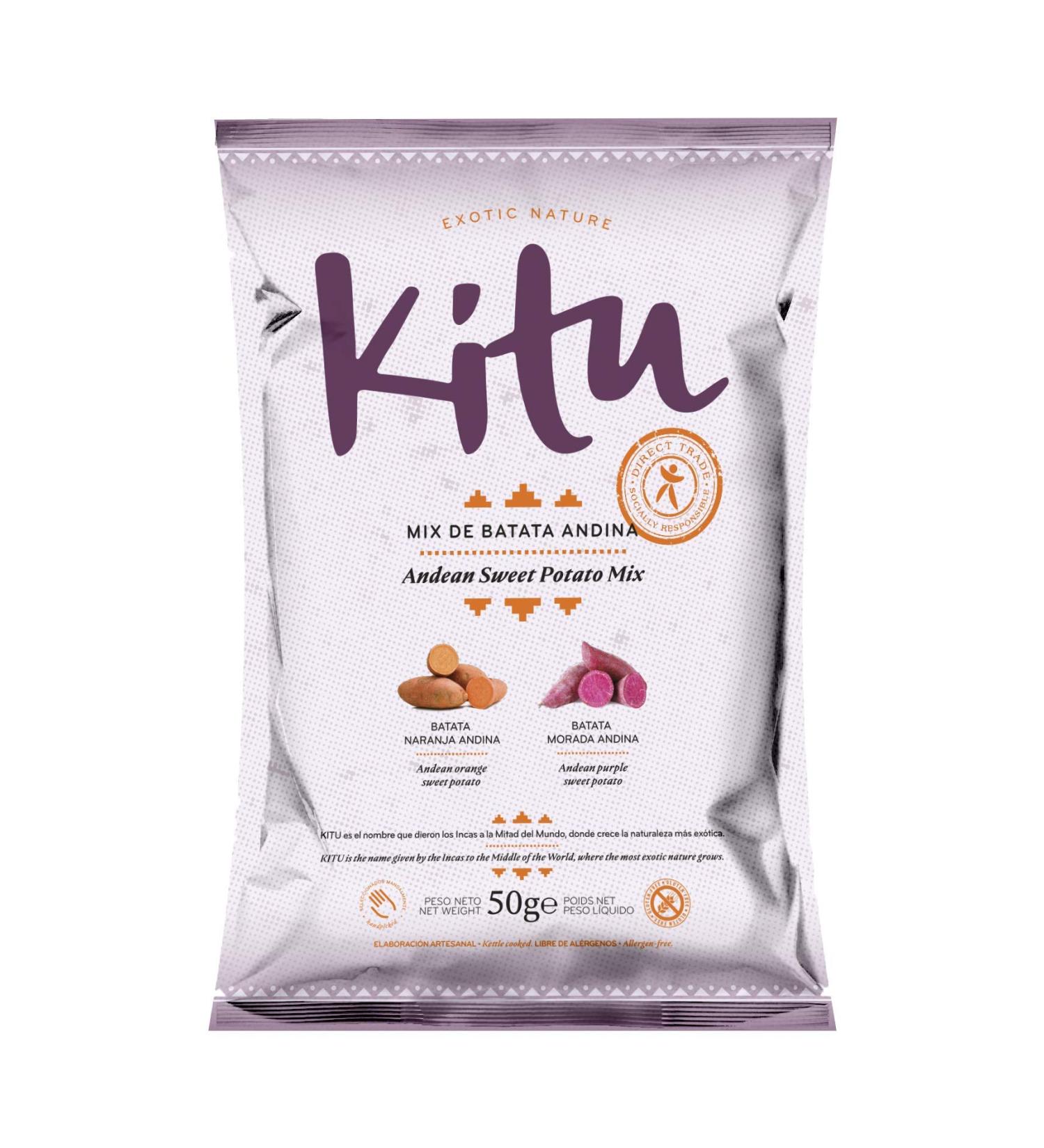 NULTHY Chips de Batata Andina Premium 5x50g KITU - Mix Crujiente Saludable - Crujientes al Vac o con -50% Grasa - Snack Saludable Sin Gluten Vegano y Sin Aditivos - Buy Online on GoSupps.com