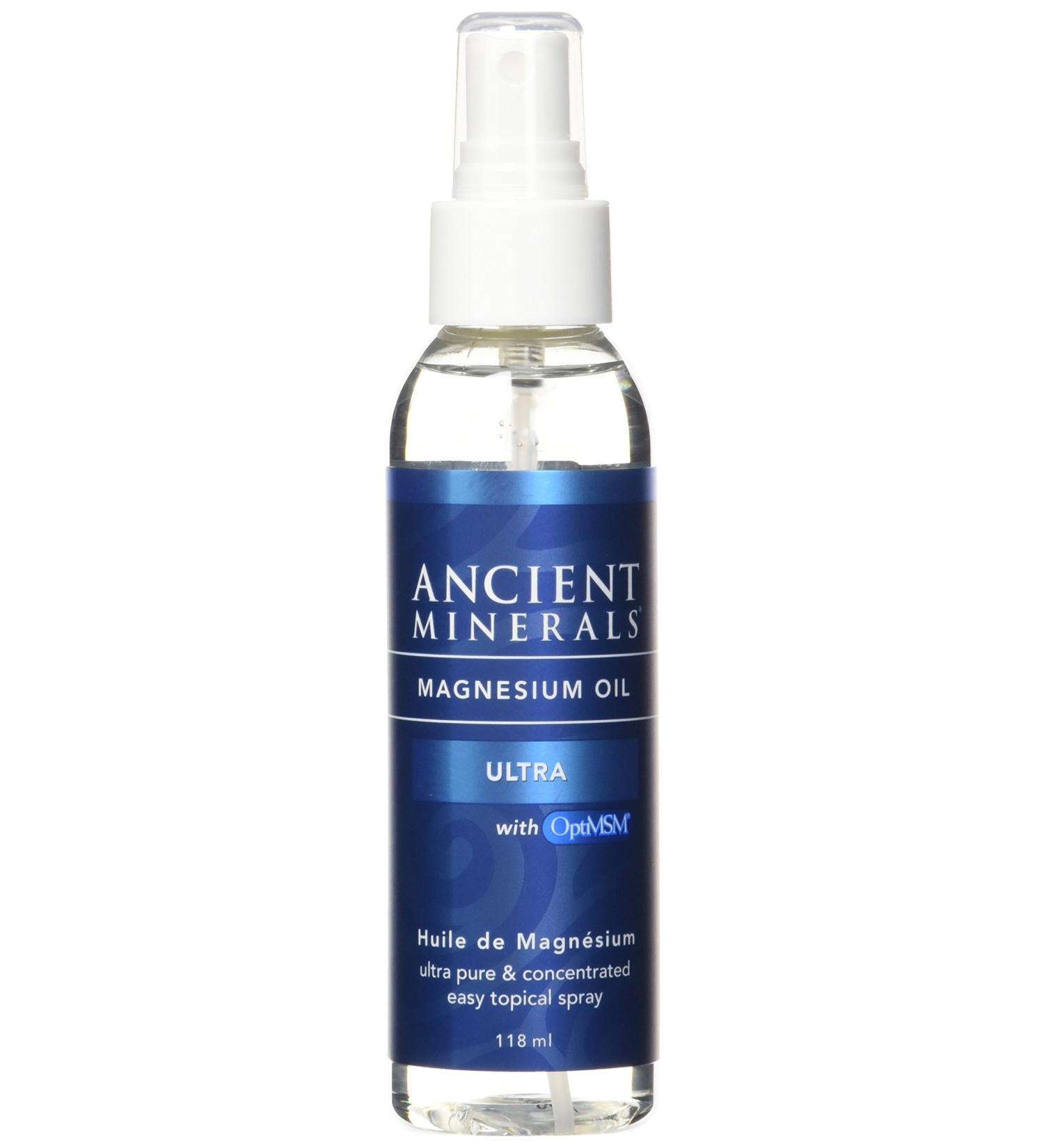Ancient Minerals Magnesium oil ultra 4 Ounce - Buy Online on GoSupps.com