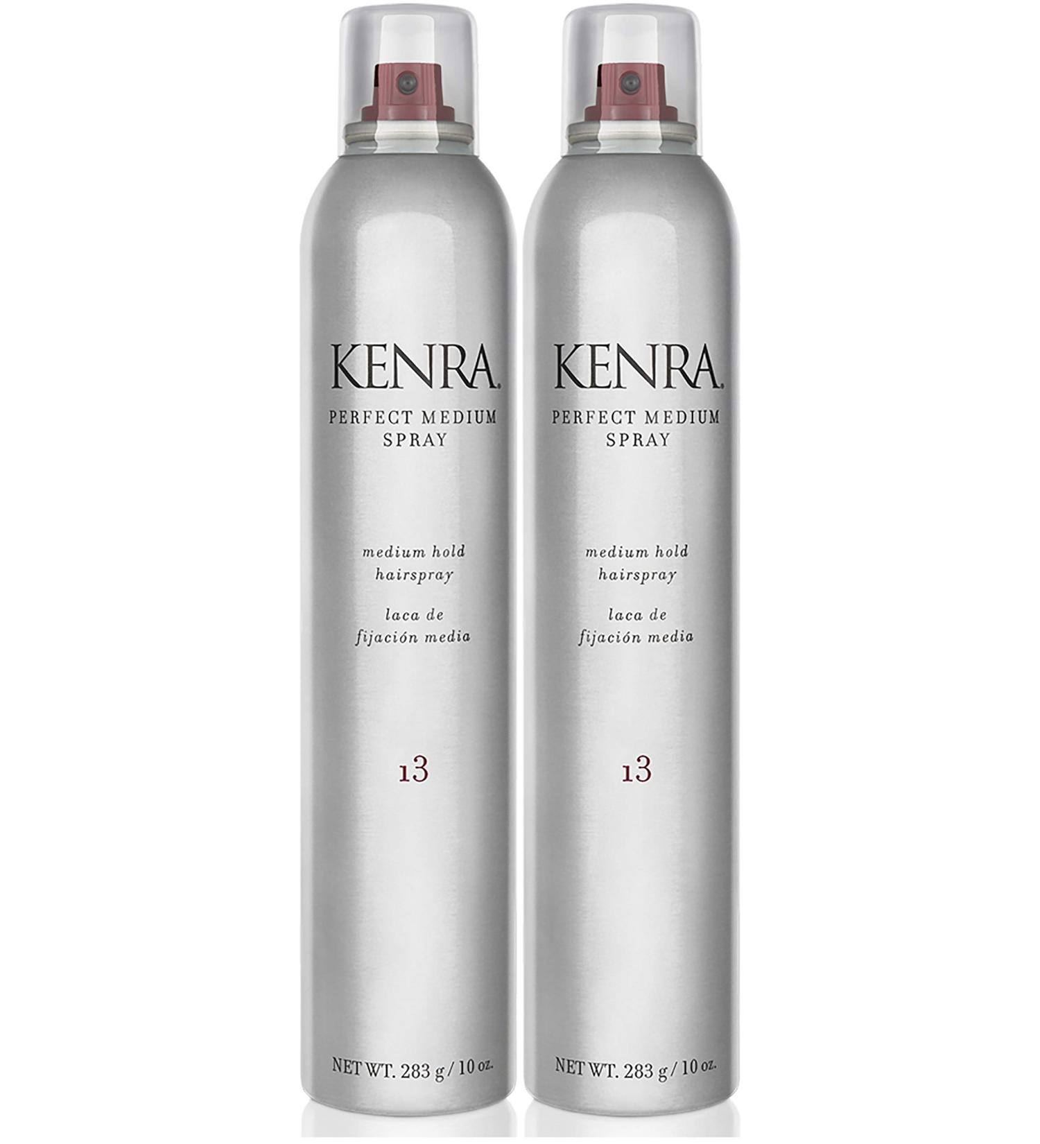 Kenra Perfect Medium Spray 13 | Provides Styling Control Without Stiffness | Medium Hold | Fast-Drying Formulation | High Shine Finish | All Hair Types 10 Ounce (Pack of 2) 50% VOC - Buy Online on GoSupps.com