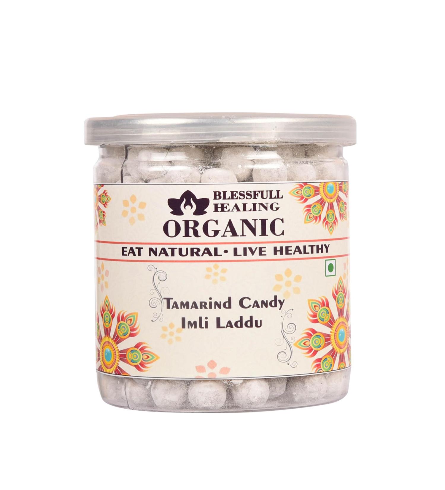 Blessfull Healing Organic Tamarind Candy Imli Candy 400 Gram Airtight Container (Packing May Vary)