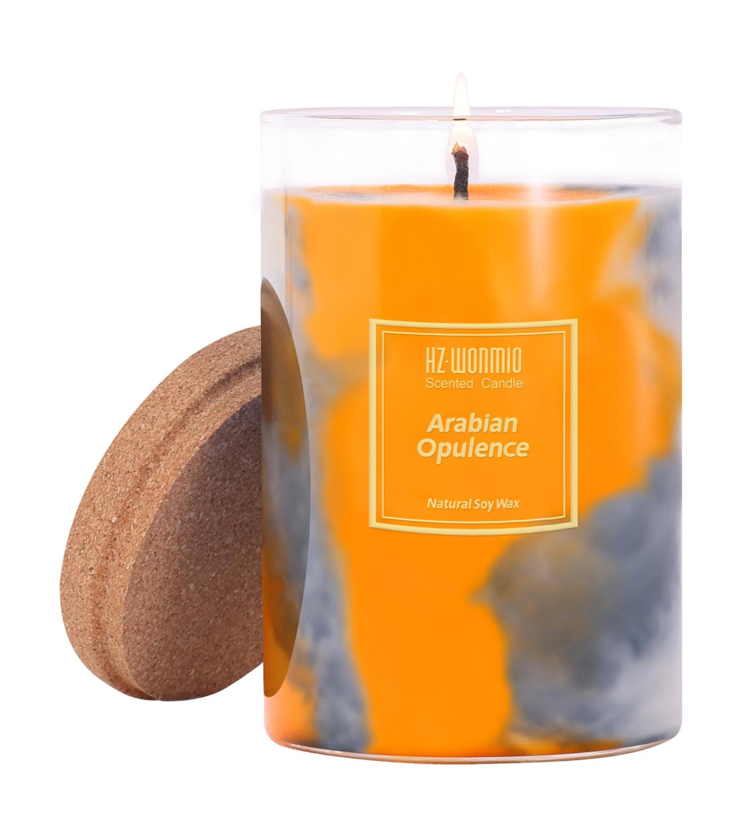 Scented Candles | Black Currant & Olive | Hand-Poured Soy Wax | 90-Hour Burn | Aromatherapy | Fall Holiday Decor Gifts | 15oz Tie-Dye Candle - Buy Online on GoSupps.com