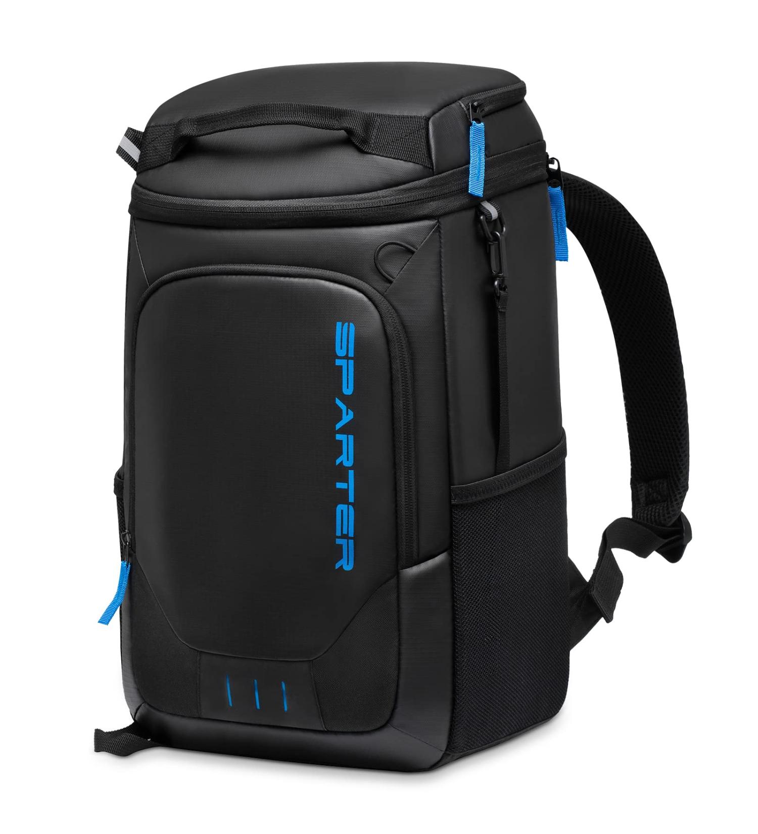 SPARTER Insulated Backpack Cooler - Leak Proof, 33 Can Capacity, Lightweight Thermal Bag for Beach, Travel, Camping - Men and Women (Black) - Buy Online on GoSupps.com