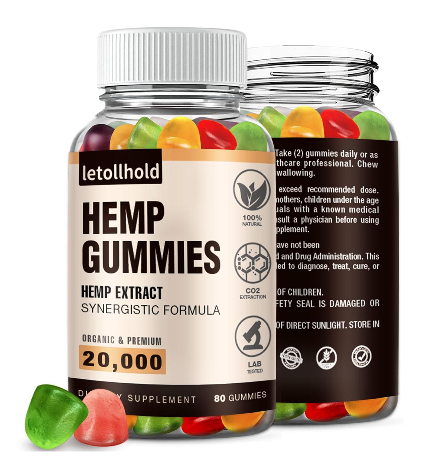 Hemp Gummies for Sleep Pain Anxiety (1 Pack) - High Potency Advanced Extra Strength with Pure Natural Hemp Oil Best H mp Gummies for Adults - Low Sugar Multi-Fruit - Buy Online on GoSupps.com