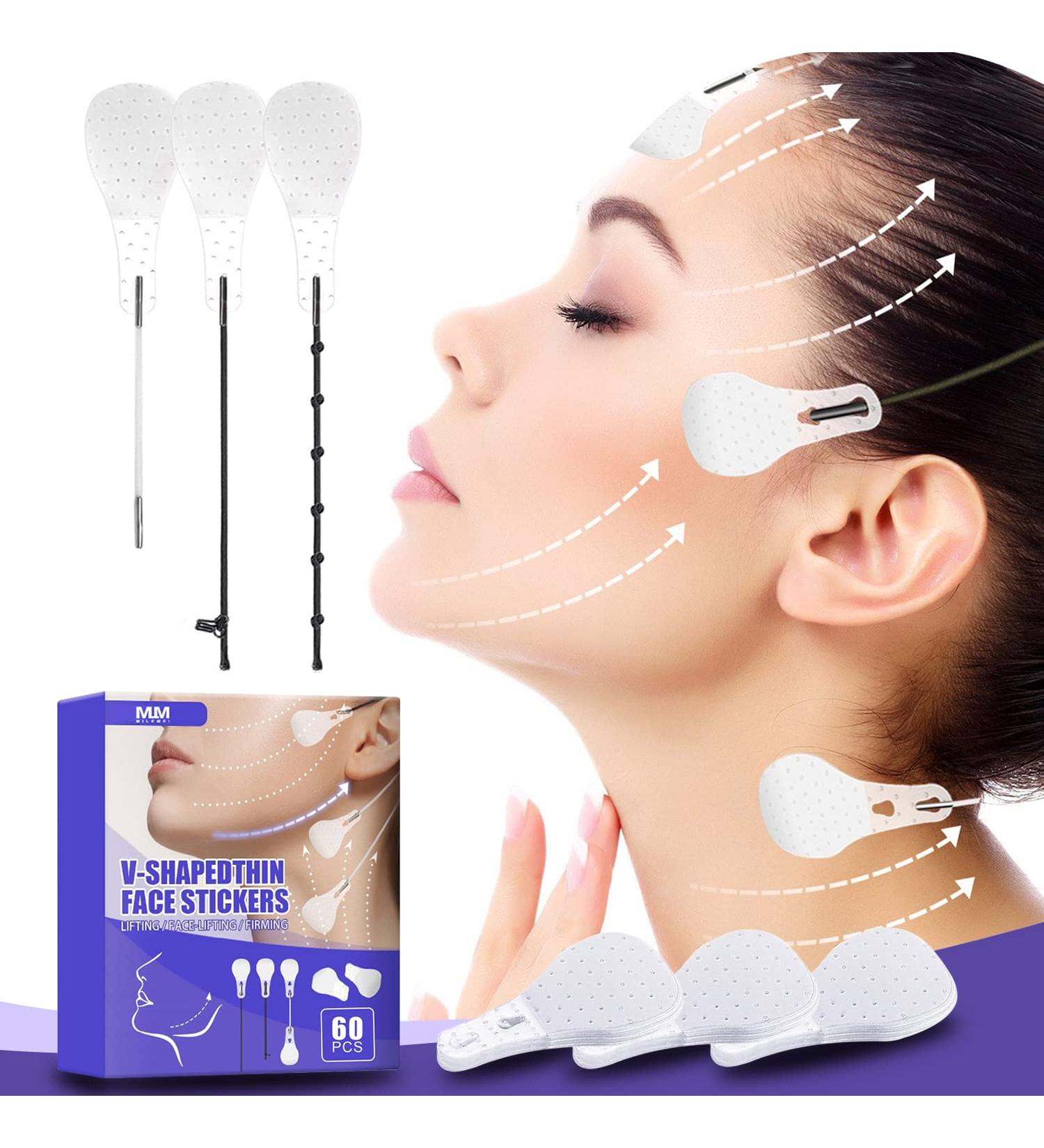 Oh K! Face Lift Tape 60 Pack - Waterproof Face Lift Stickers for Wrinkles, Double Chin & Sagging Skin - Buy Online on GoSupps.com