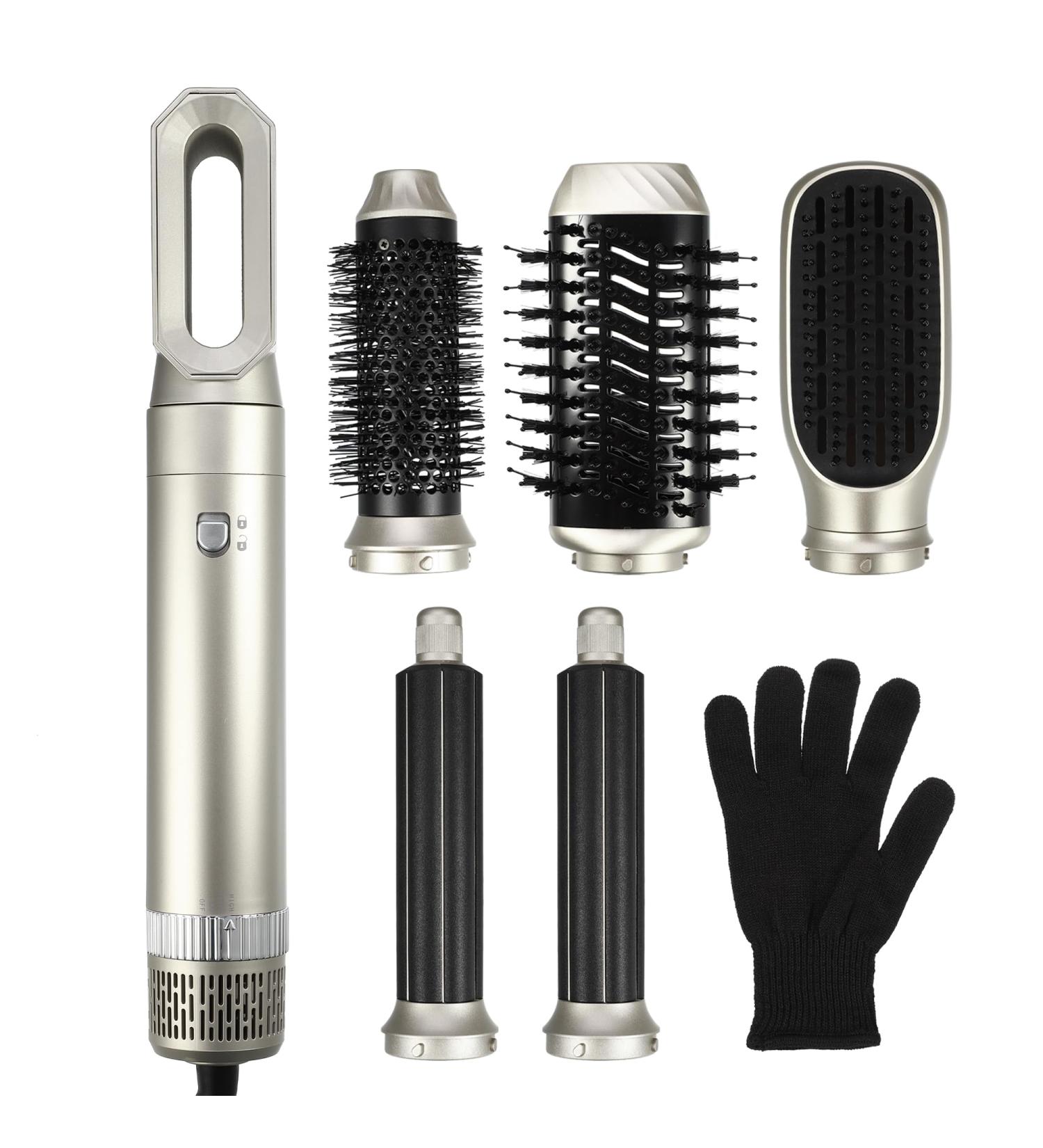 Buy VOCOSTE 5 in 1 Hot Air Brush - Hair Dryer Styler and Volumizer in Champagne | International Shipping Available - Buy Online on GoSupps.com