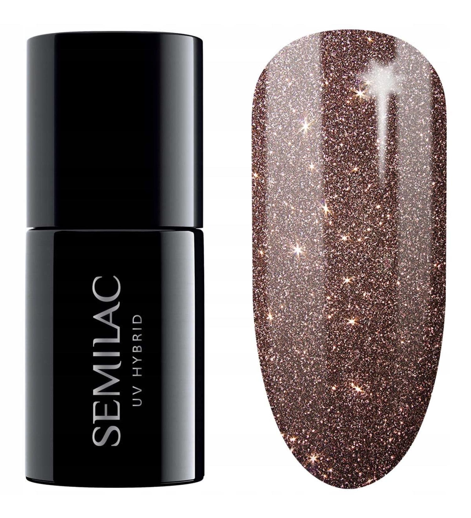 SEMILAC 333 Shine Brown Nail UV Gel Polish | Long Lasting and Easy to Apply | Soak off UV/Led | Perfect for Home and Professional Manicure and Pedicure 7 ml - Buy Online on GoSupps.com