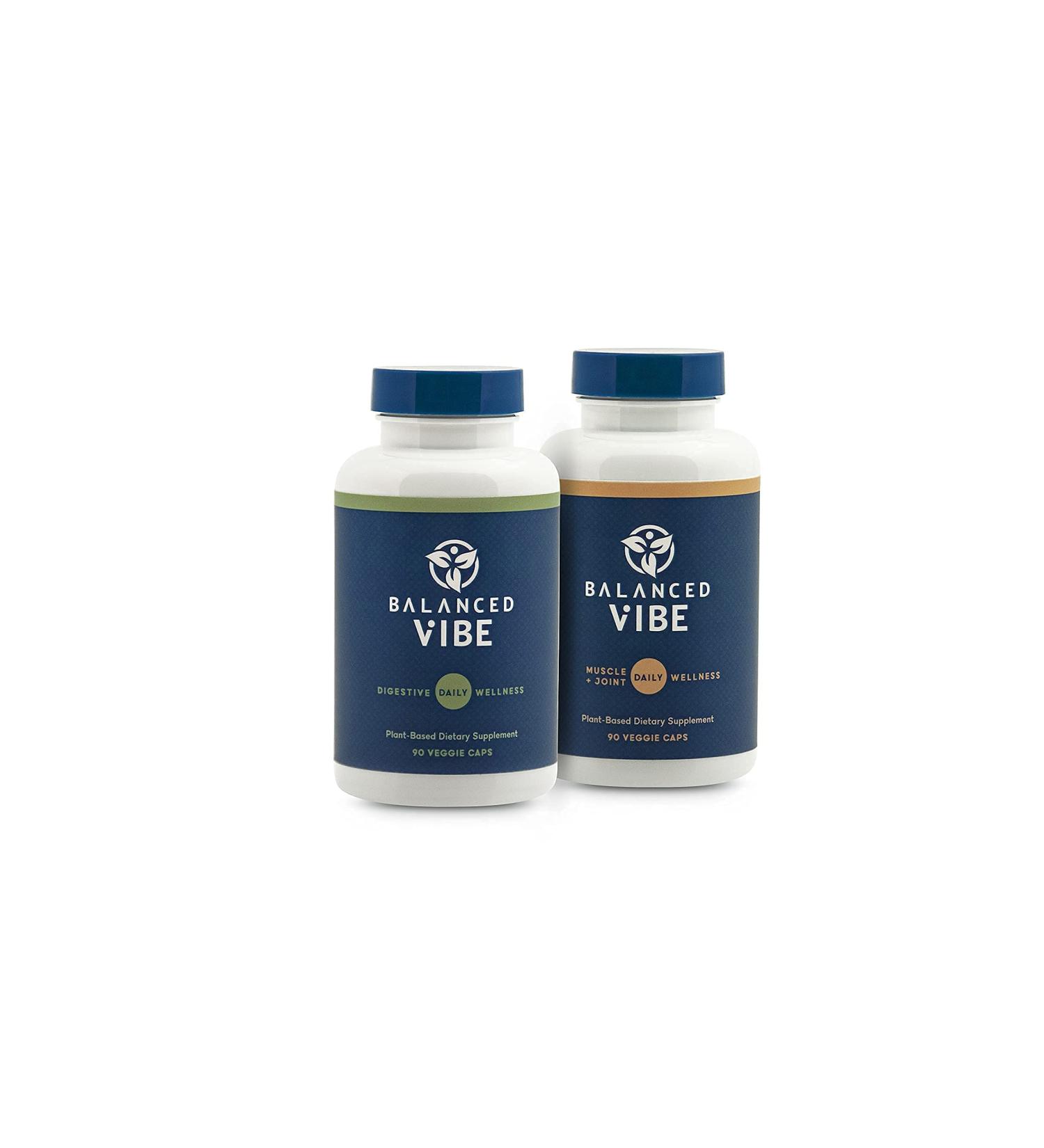 Balanced Vibe Digest Bundle - Herbal Supplement for Digestion & Joint Health - 90 Caps - Buy Online on GoSupps.com