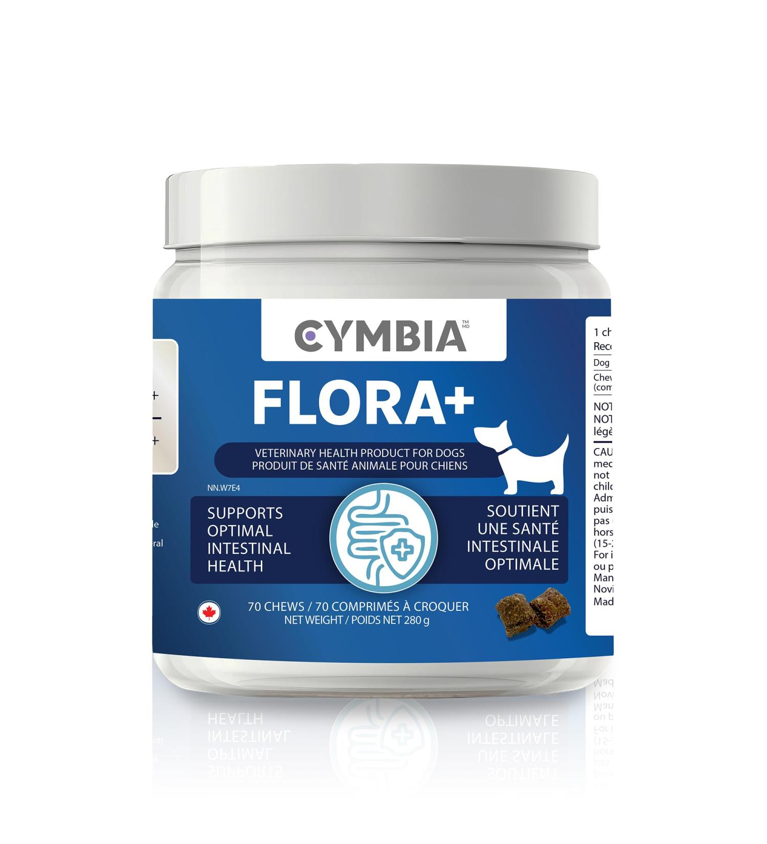 Cymbia Flora+ Microflora Digestive Health Supplement for Dogs - Prebiotics & Probiotics for Dogs - Supports Gut Health & Immune System - Active Blend Floramuno Boost+ Approx. 70 Days Supply - Buy Online on GoSupps.com