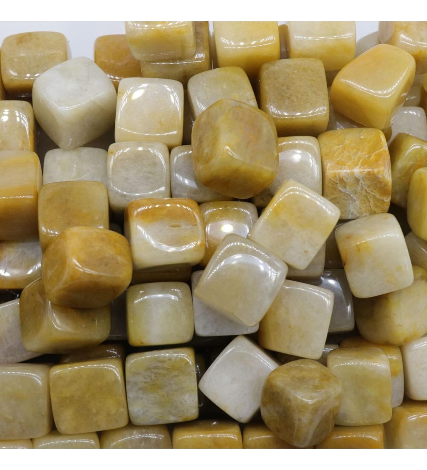 Crystal Stone Natural Cube Square Crystal Beads Gemstones for Jewelry Making DIY Necklace Charms Home Aquarium Decor Precious Stones and Crystals ERTEYIN (Color : Yellow Jade Size : 5PC) 5PC Yellow Jade - Buy Online on GoSupps.com