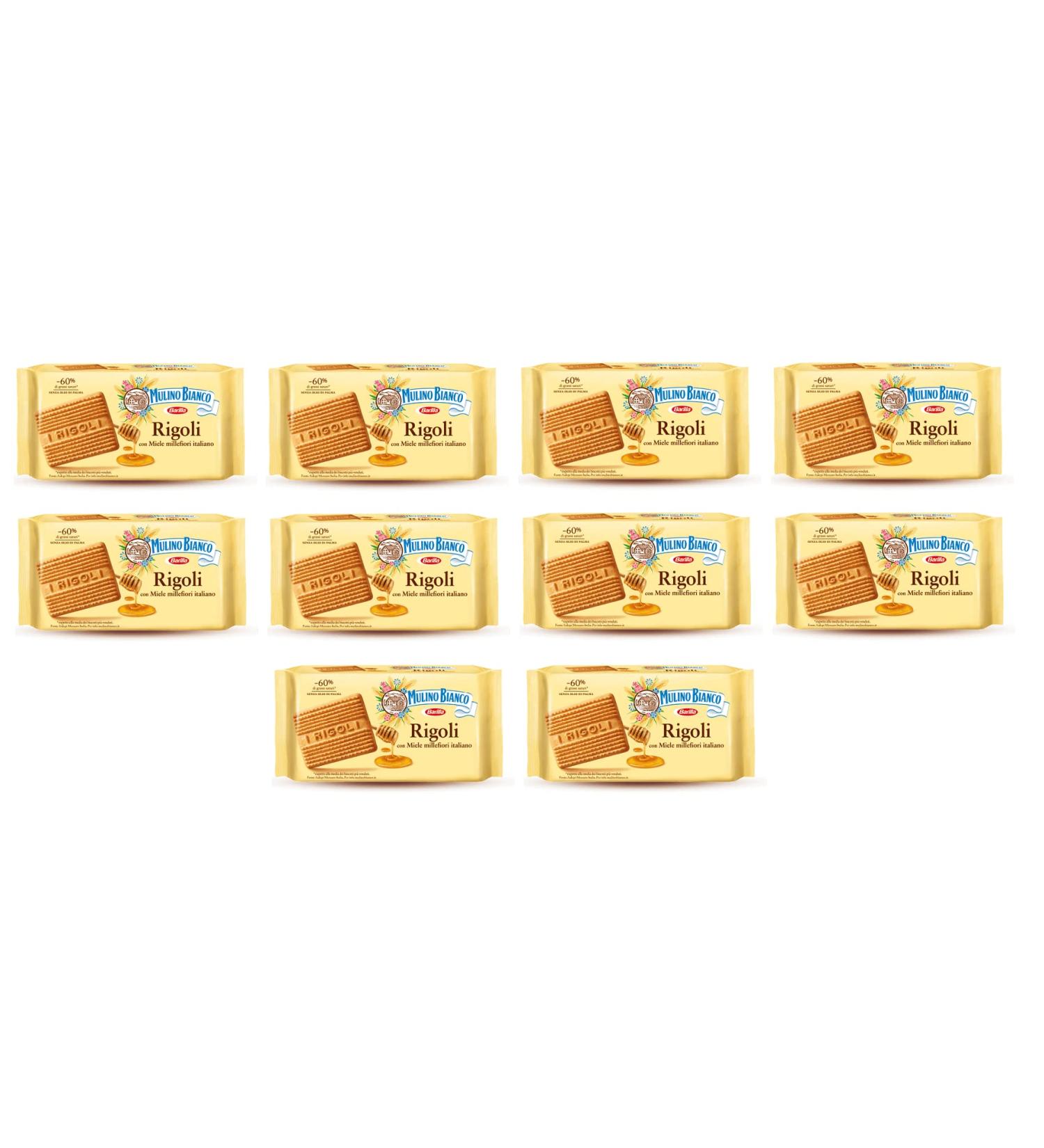  Mulino Bianco Box of Mulino Bianco Rigoli 400 g Pack of 10 - Buy Online on GoSupps.com