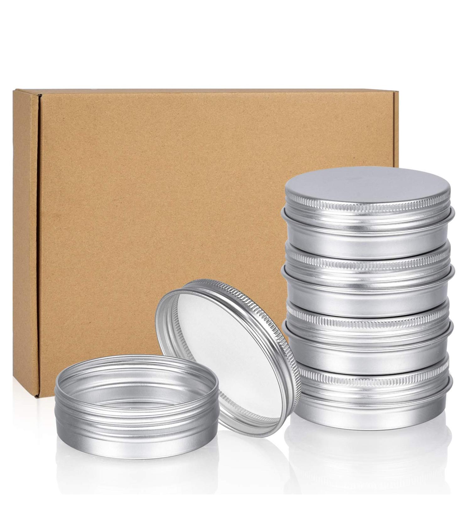 Sopito Aluminum Tins - 24 Pack 60ml Empty Round Tins for Lip Balm Cosmetics Mini Candles & Crafts - Buy Online on GoSupps.com